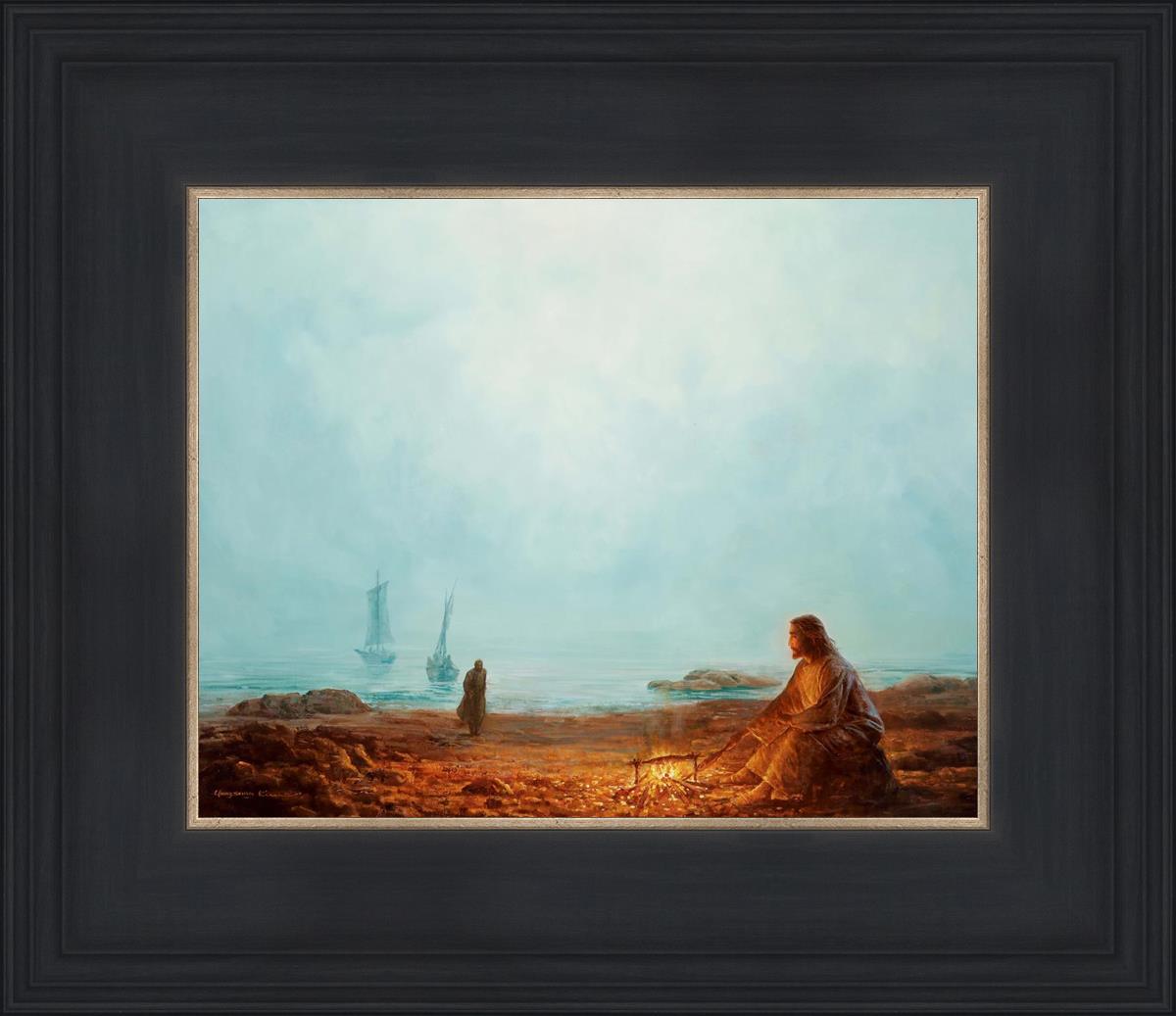 By The Shore By Yongsung Kim - Coastal Wall Art Print for Beach House Decor, Ocean Themed Living Room & Bedroom