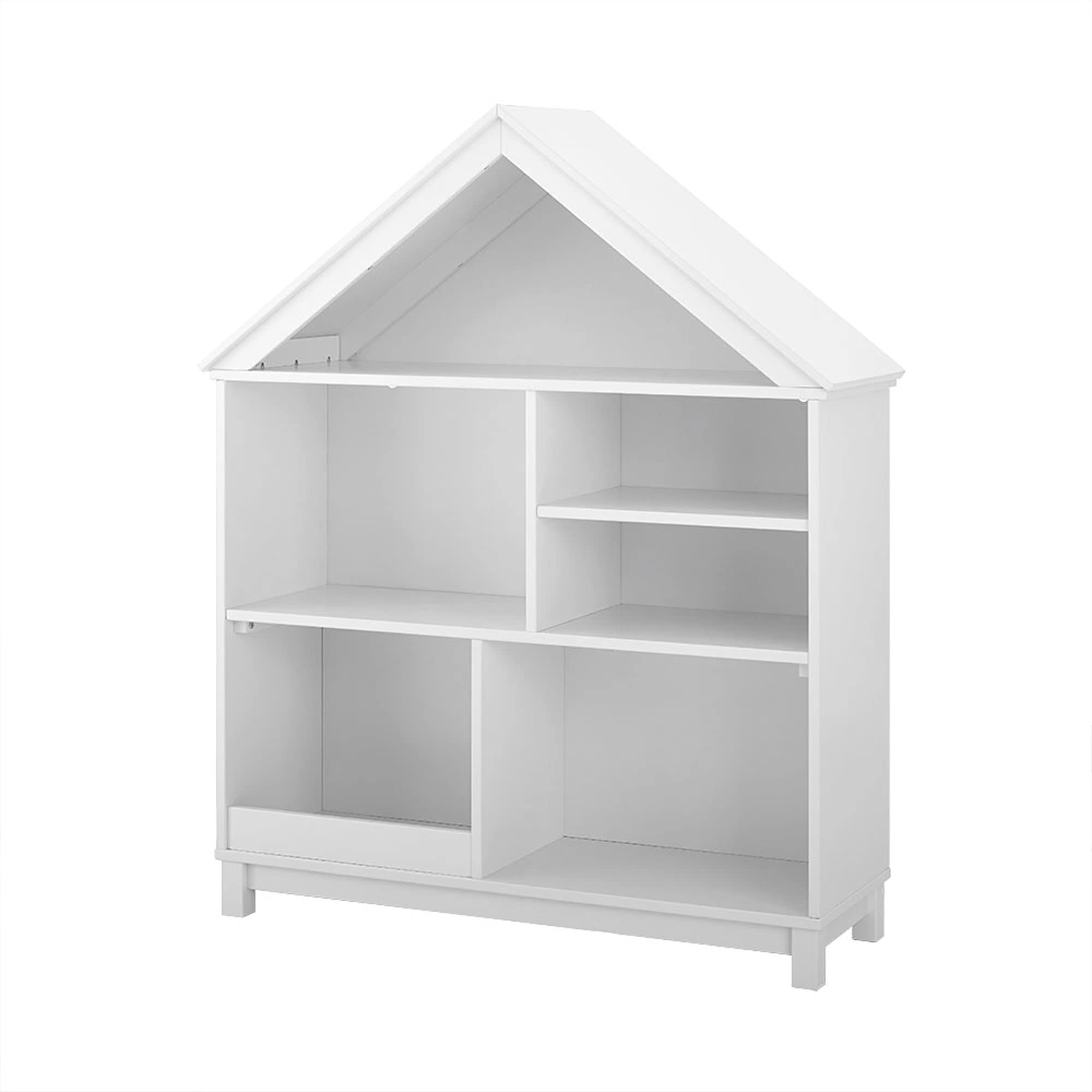 Jack & Jill Kids Home Bookcase - White Wooden Bookshelf for Children's Room, Nursery, Playroom - Perfect for Organizing Books, Toys, and Decor