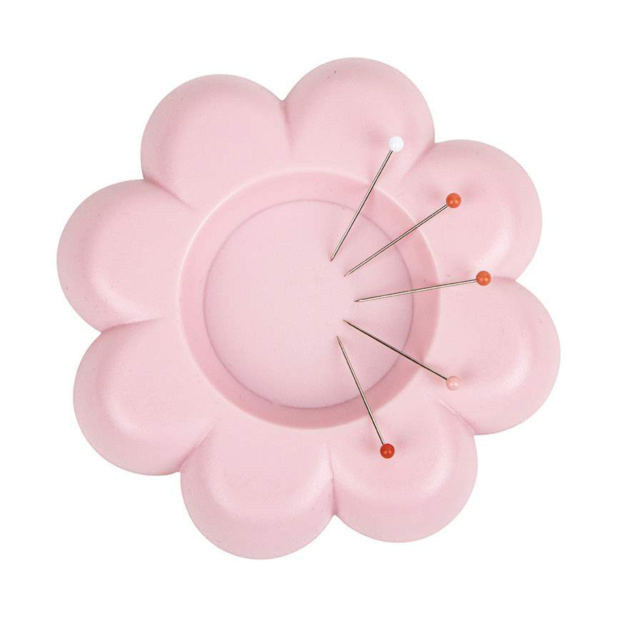 Lori Holt Pink Flower Power Magnetic Dish for Pins - Perfect for Sewing, Quilting, and Craft Organization | Decorative Magnetic Holder for Needles, Pins, and Small Metal Items