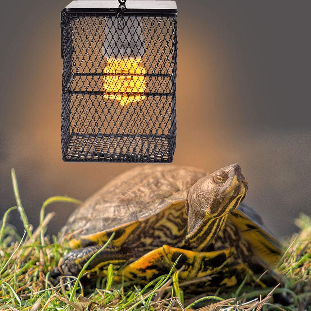 Lsghome Reptile Warmer Guard - Ceramic Heating Lamp Holder & Shade for Lizards, Snakes & Reptiles | Durable Heat Protector for Terrariums & Pet Habitats