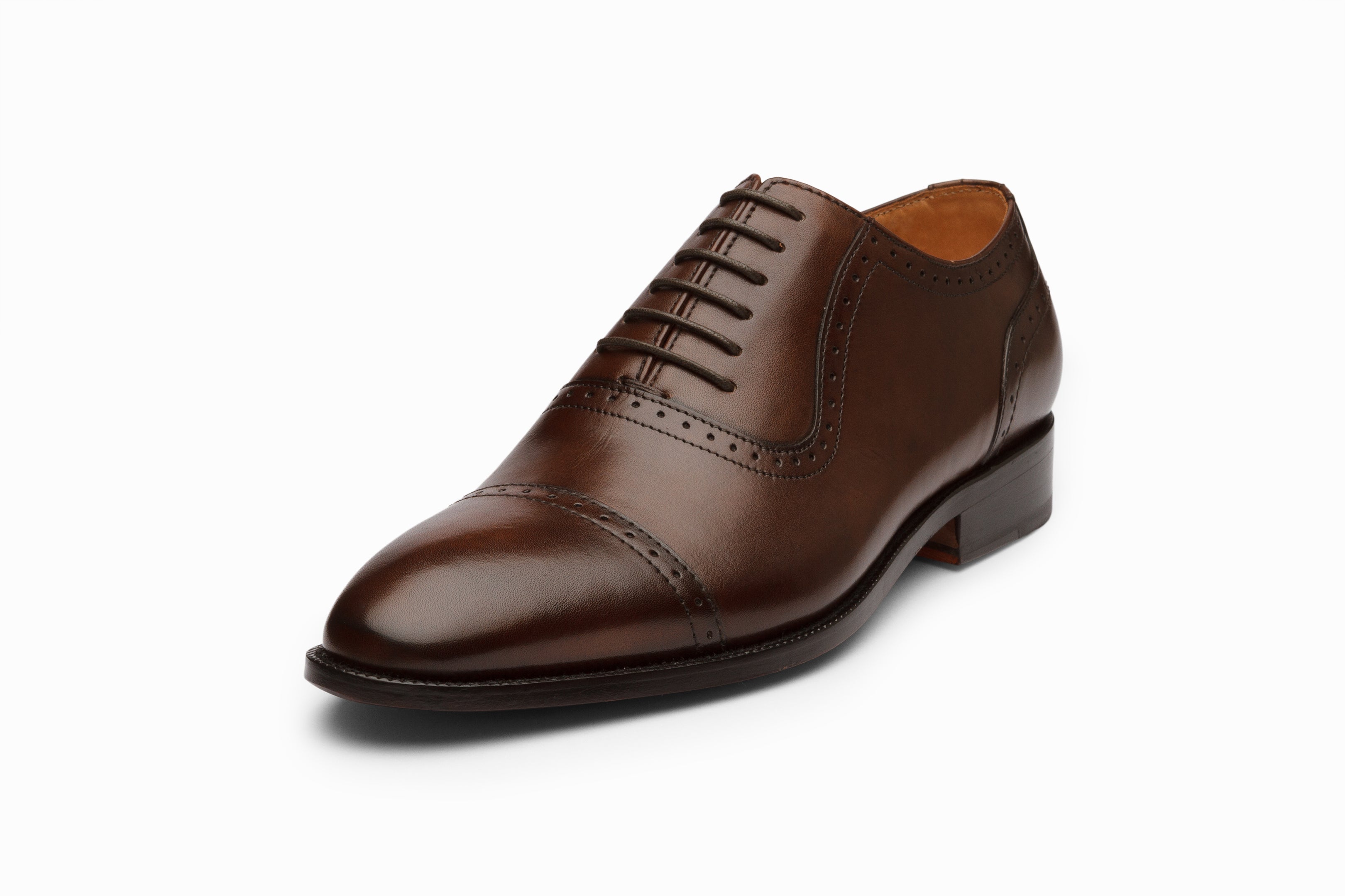 Men's Adelaide Oxford Shoes in Dark Brown - Classic Comfortable Dress Shoes for Business, Office & Formal Occasions