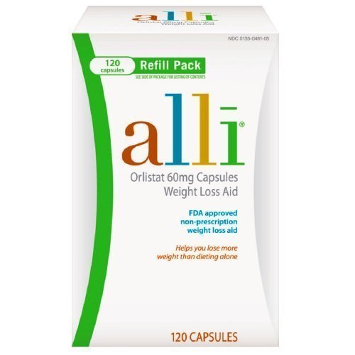 alli Weight Loss Aid Refill Pills - 60mg, 120 Capsules (Pack of 2) | Clinically Proven Fat Blocker for Women & Men | Supports Healthy Weight Management at Home or On-The-Go