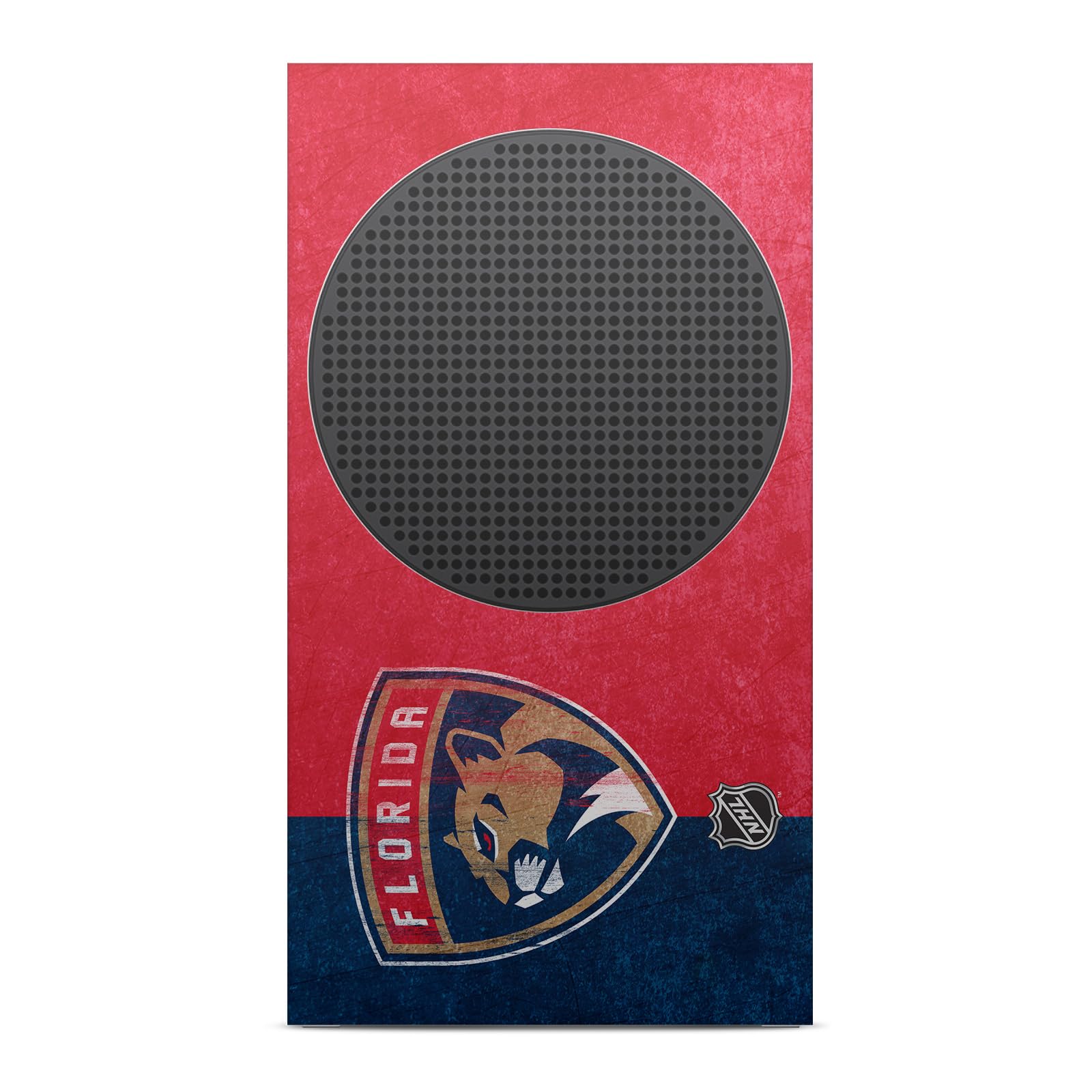 Official NHL Licensed Florida Panthers Distressed Vinyl Skin Decal Cover - Compatible with Xbox Series S Console & Controller Bundle - Perfect for Gaming Enthusiasts and Sports Fans