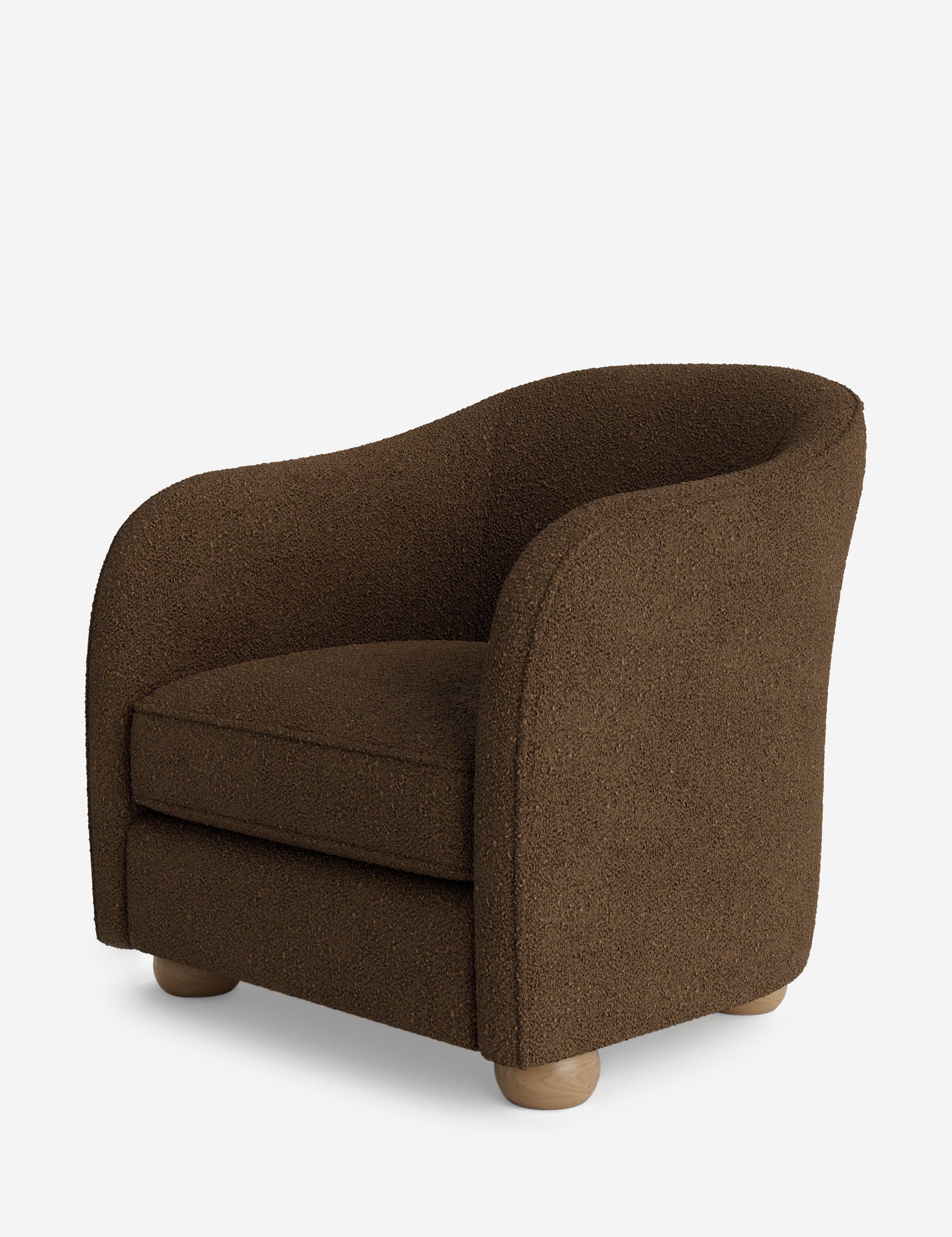 Faro Accent Chair by DISC Interiors - Modern Mid-Century Lounge Chair with Wooden Legs - Perfect for Living Room, Bedroom or Office Decor