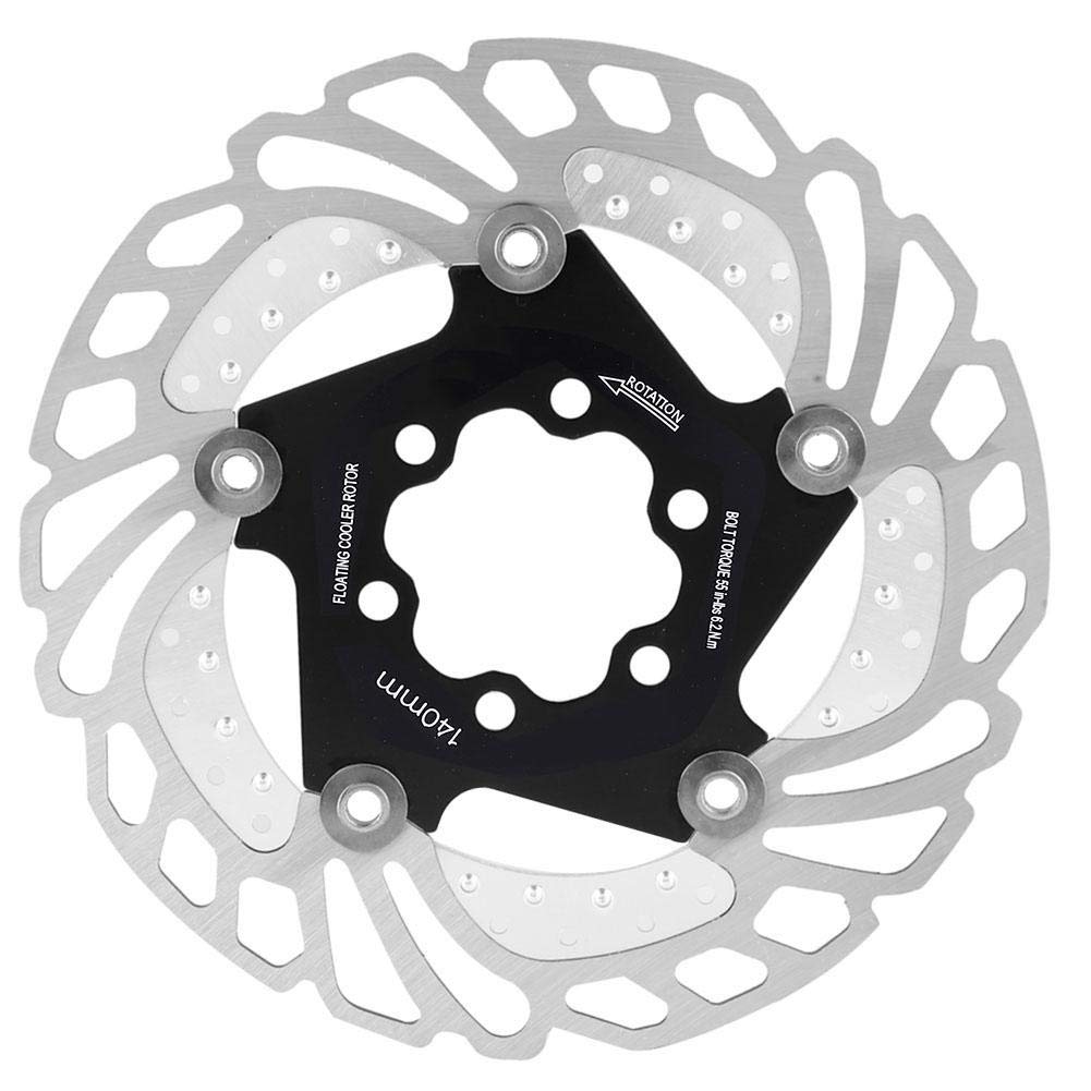 EVTSCAN Bike Brake Rotor - 160mm/180mm/203mm Stainless Steel Disc Brake Rotor with Cooling Technology | Floating Design for Mountain Bikes & Road Bikes | Perfect for Downhill, Trail Riding & Commuting
