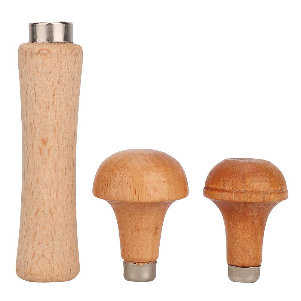 Vbestlife 3-Piece Wooden File Handle Set - Ergonomic DIY Wood Rasp for Metal Files, Screwdrivers & Hand Drills - Perfect for Woodworking, Metalworking & Home Improvement Projects