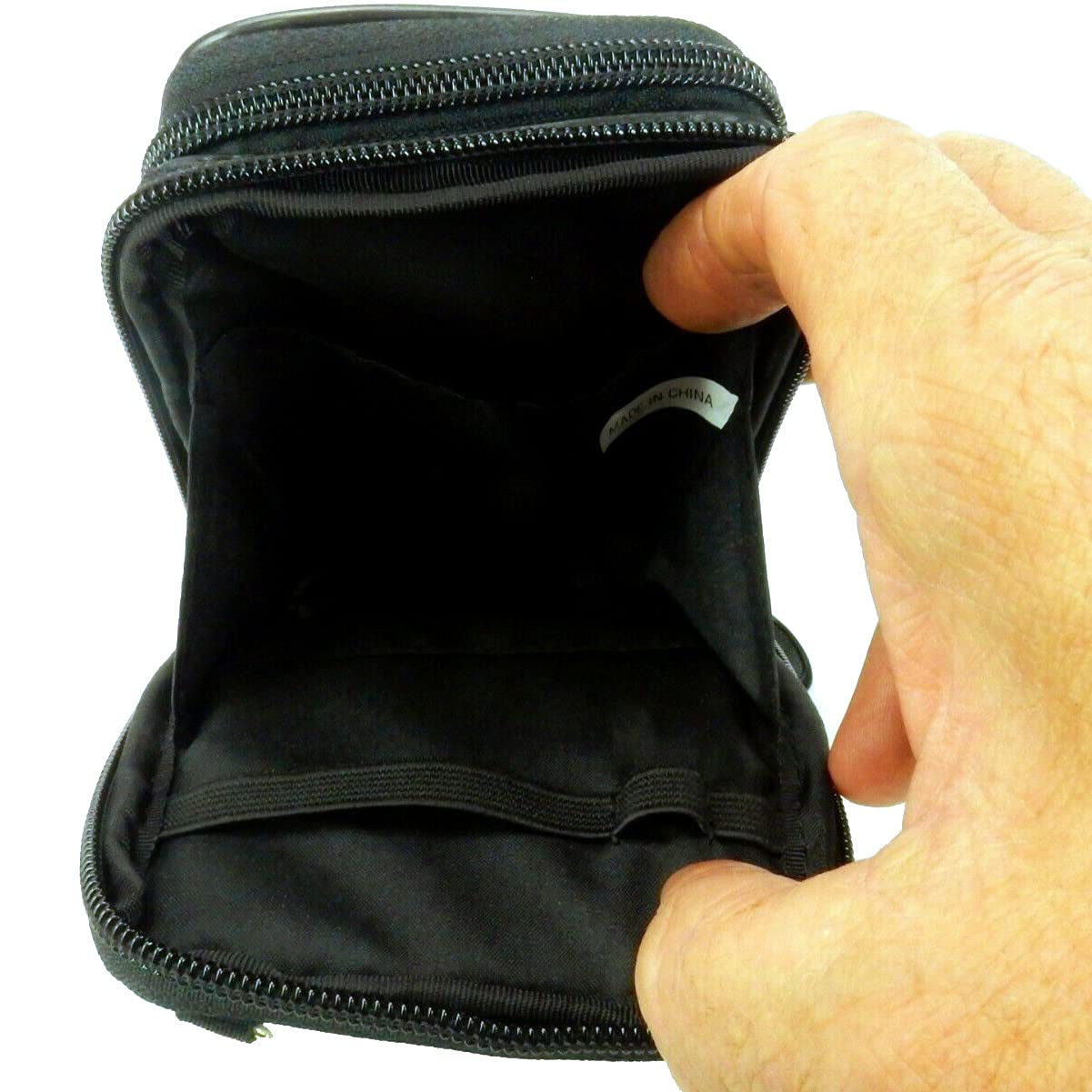 Sweda Durable Travel Carrying Case for Digital Camera & Electronics - Protective Storage for Hard Drives, USB Cables, Batteries, Chargers & Small Devices (Black) - Perfect for Travel, Photography & Tech Organization