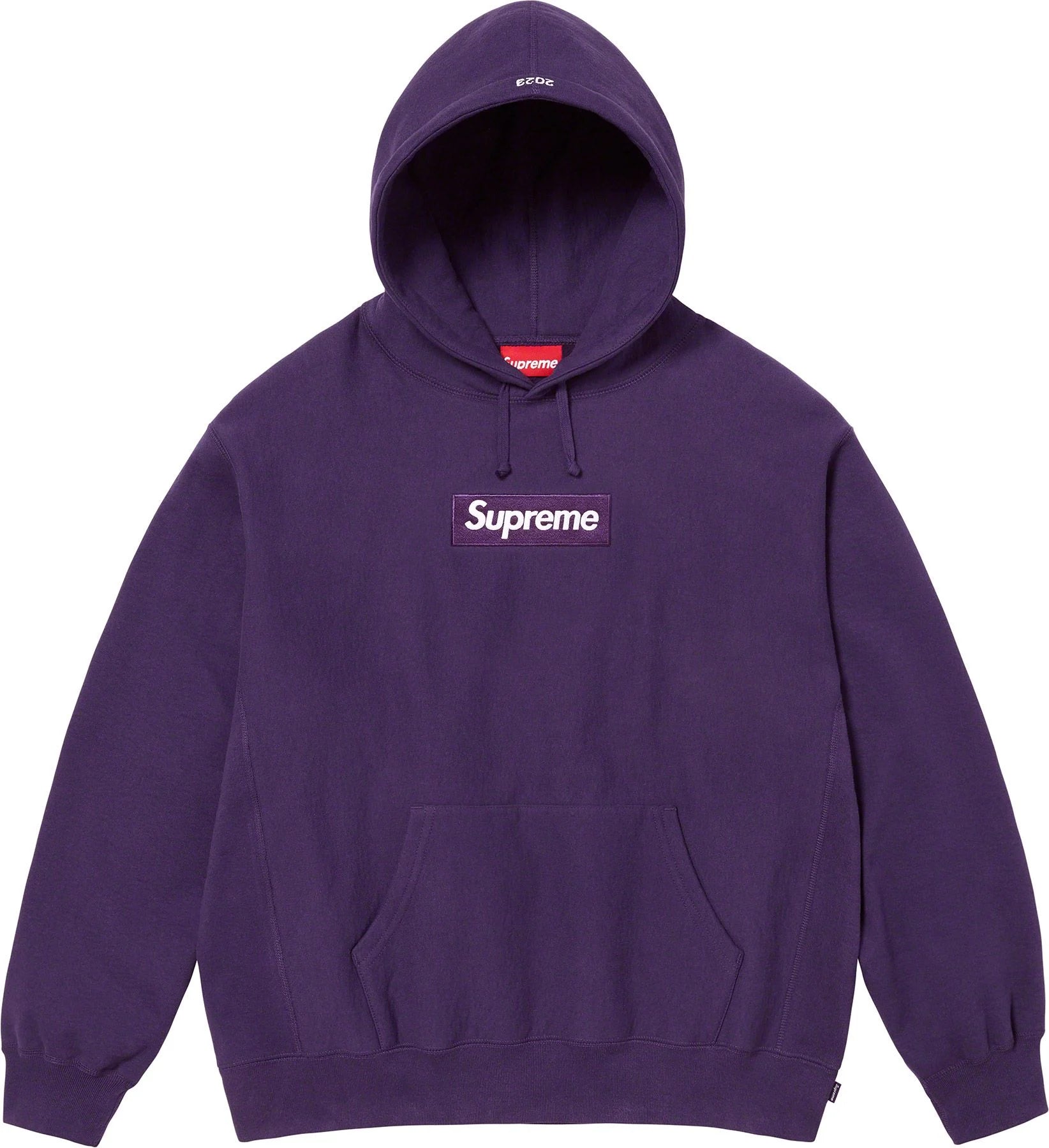Supreme Box Logo Hooded Sweatshirt - Purple FW23 Collection | Streetwear Fashion Hoodie for Men & Women | Perfect for Urban Style & Casual Outfits