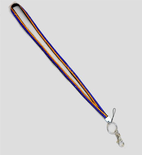 5 Pcs Rhinestone Crystal Bling Badge ID Holder Key Lanyard - Stylish & Durable for Work, Events, Party Accessories (Multiple Colors)