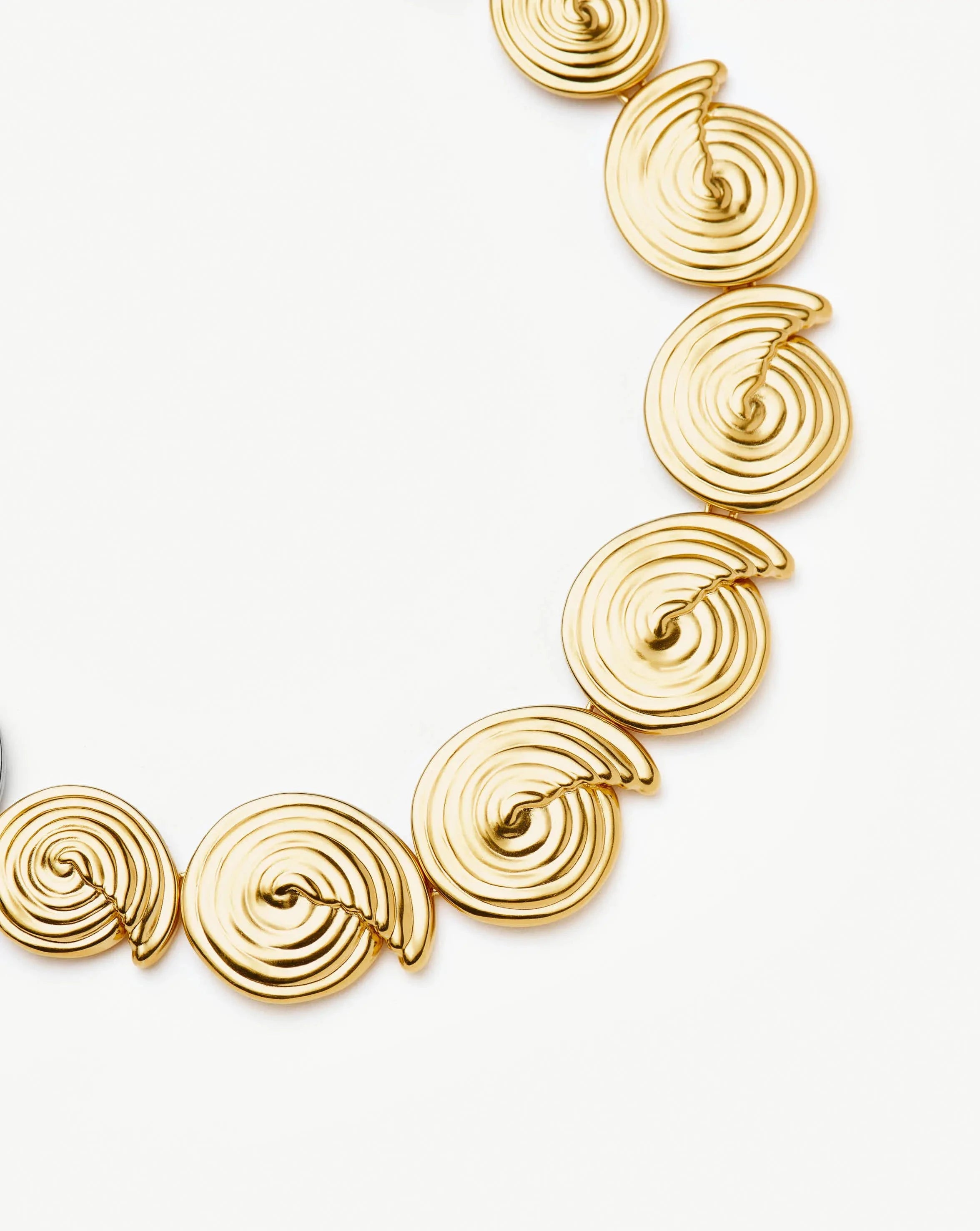 18k Gold Plated Spiral Statement Chain Necklace for Women - Elegant Layered Jewelry Gift for Birthday, Anniversary & Special Occasions
