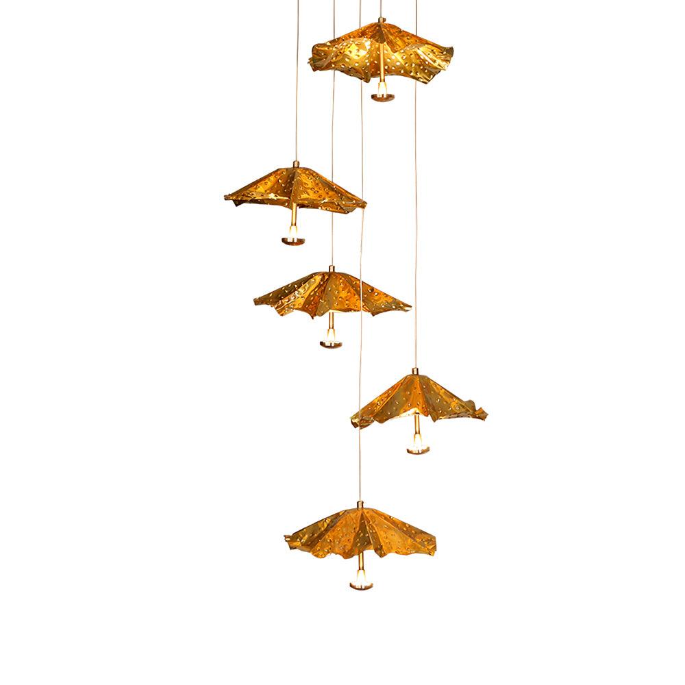 Livra Leaf Chandelier - Modern Crystal Ceiling Light Fixture for Dining Room, Living Room & Bedroom | Elegant Home Decor Lighting | Energy Efficient LED Leaf Design Pendant Lamp
