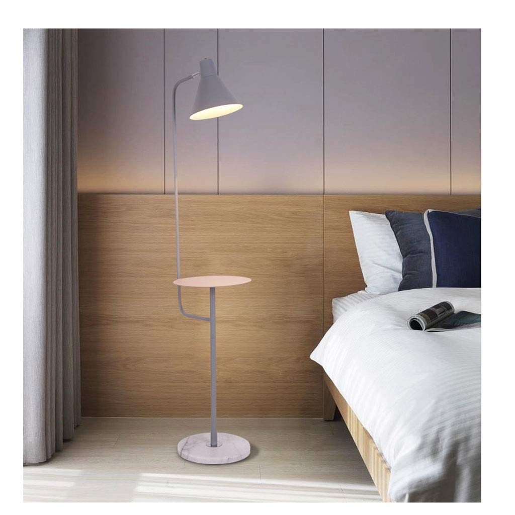 Modern Gray Floor Lamp with Remote Control - Adjustable Standing Light for Living Room, Bedroom, Study & Office - Perfect Reading Lamp with Coffee Table Design | Home Decor Lighting Solution