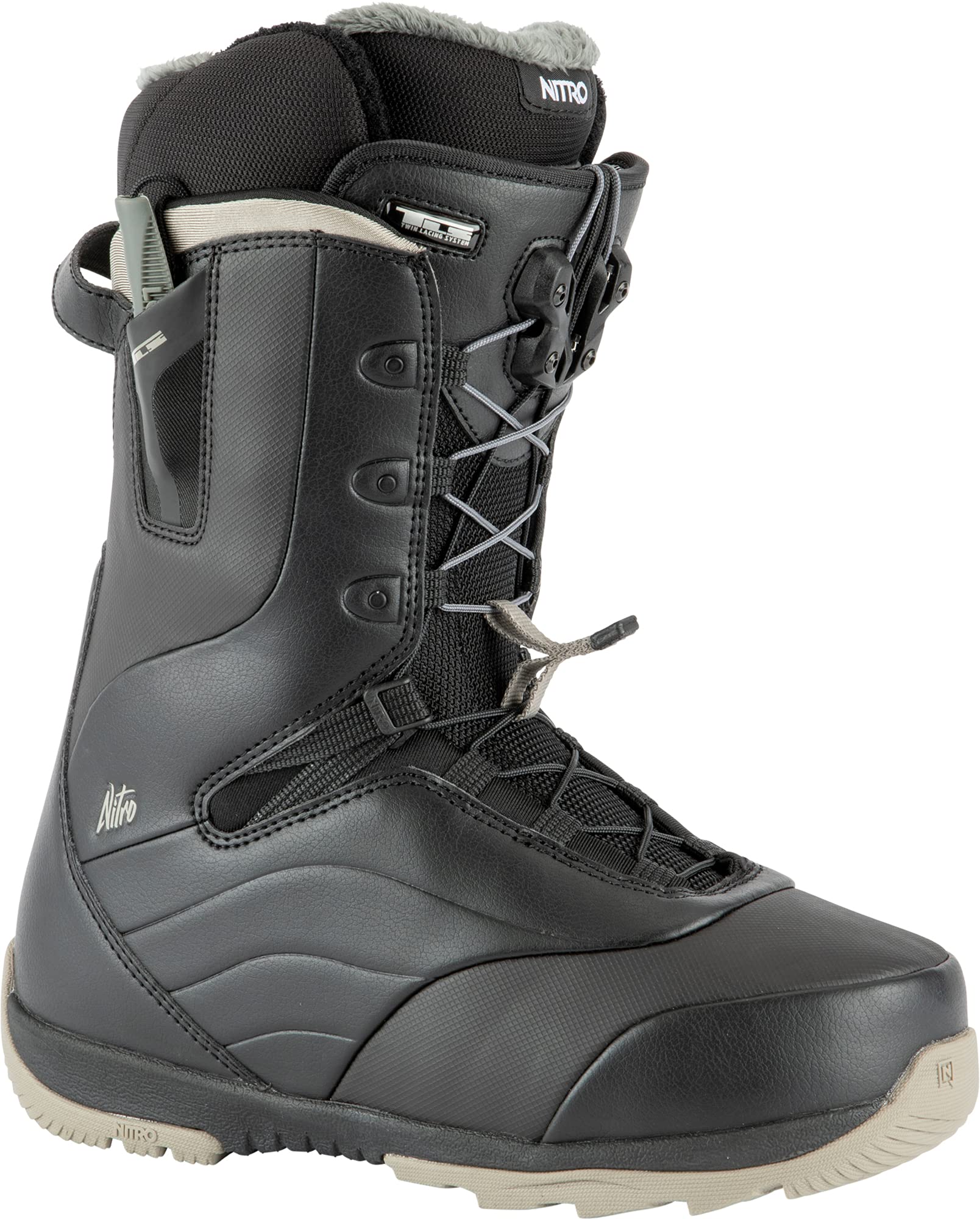 Nitro Crown TLS Snowboard Boots 2021 - Men's & Women's High-Performance Snowboard Boots for All-Mountain Riding & Freestyle Snowboarding