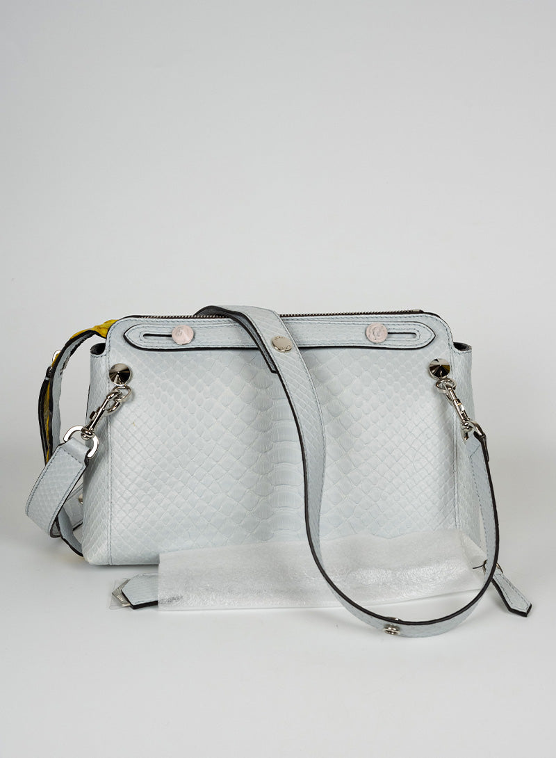 Fendi The Way Leather Handbag in Light Blue - Stylish Designer Purse for Women, Perfect for Work, Travel, and Everyday Use