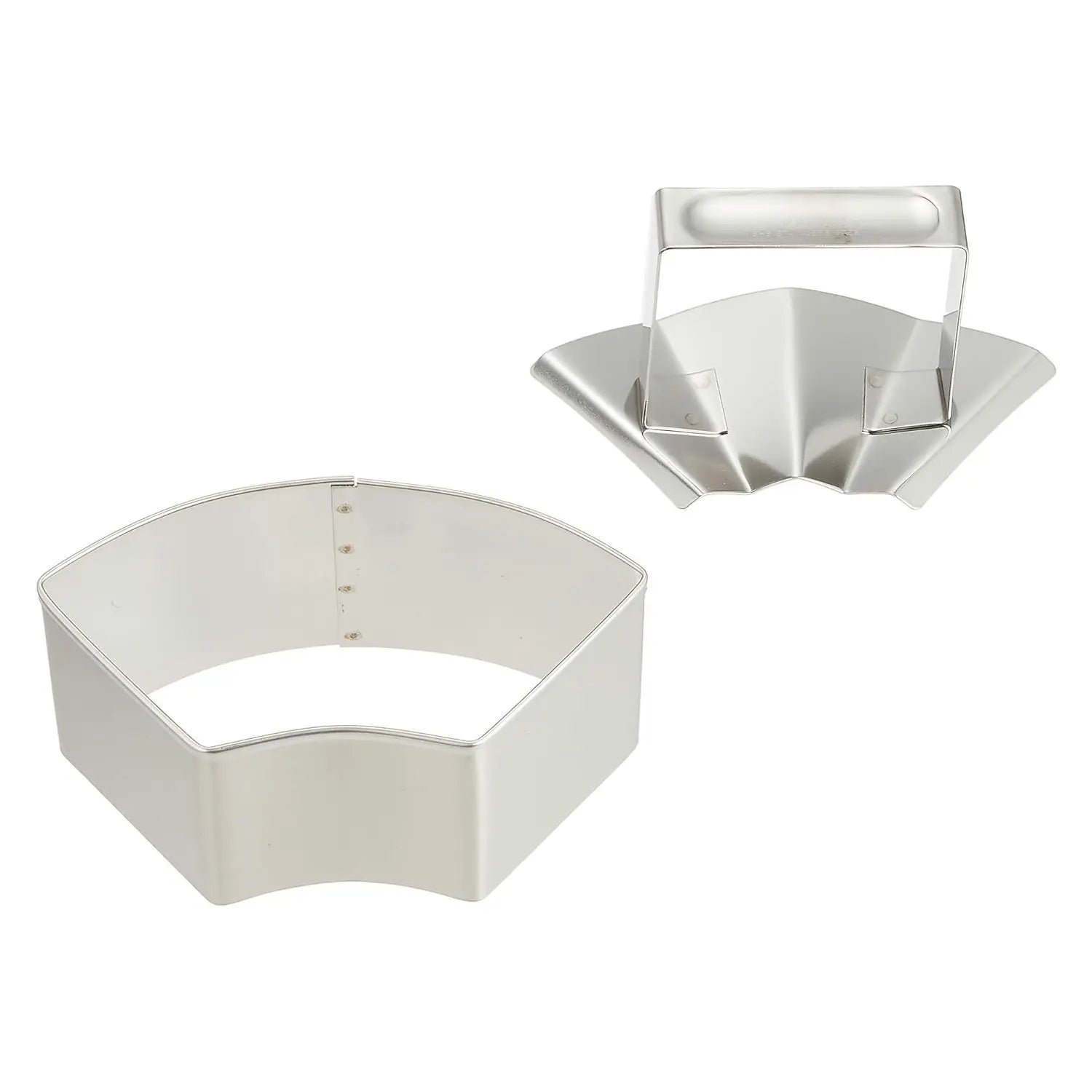 Premium Stainless Steel Rice Mold - Open Fan Design for Sushi, Onigiri & Bento - Perfect for Home Cooking, Meal Prep & Japanese Cuisine