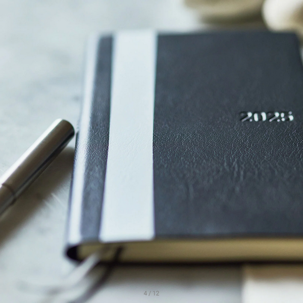 Hobonichi Techo 2025 Planner - Black Weeks Softcover, Weekly Horizontal Layout, English Edition (January Start, Monday Start) | Perfect for Journaling, Productivity & Daily Planning