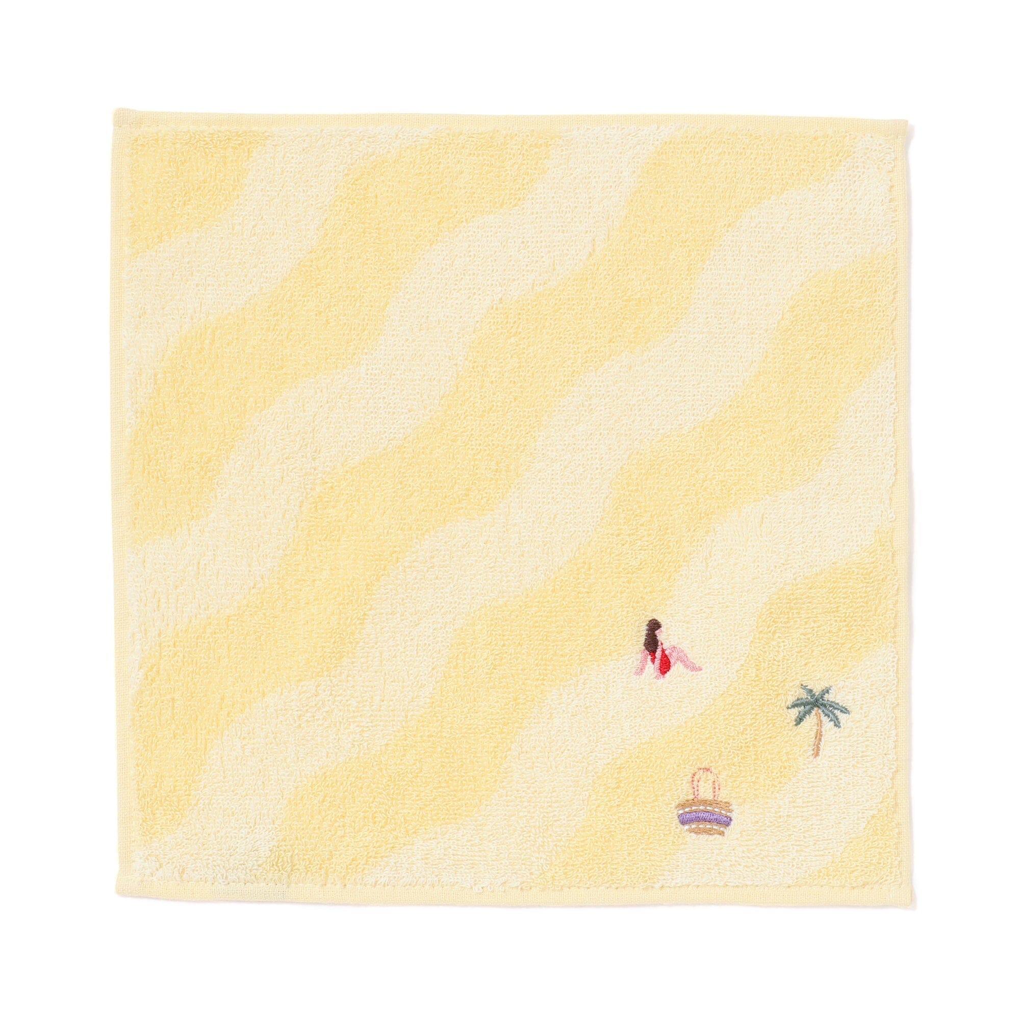 Ballot Antibacterial Deodorizing Handkerchief - Soft & Absorbent Yellow Beach Towel for Travel, Gym & Outdoor Activities
