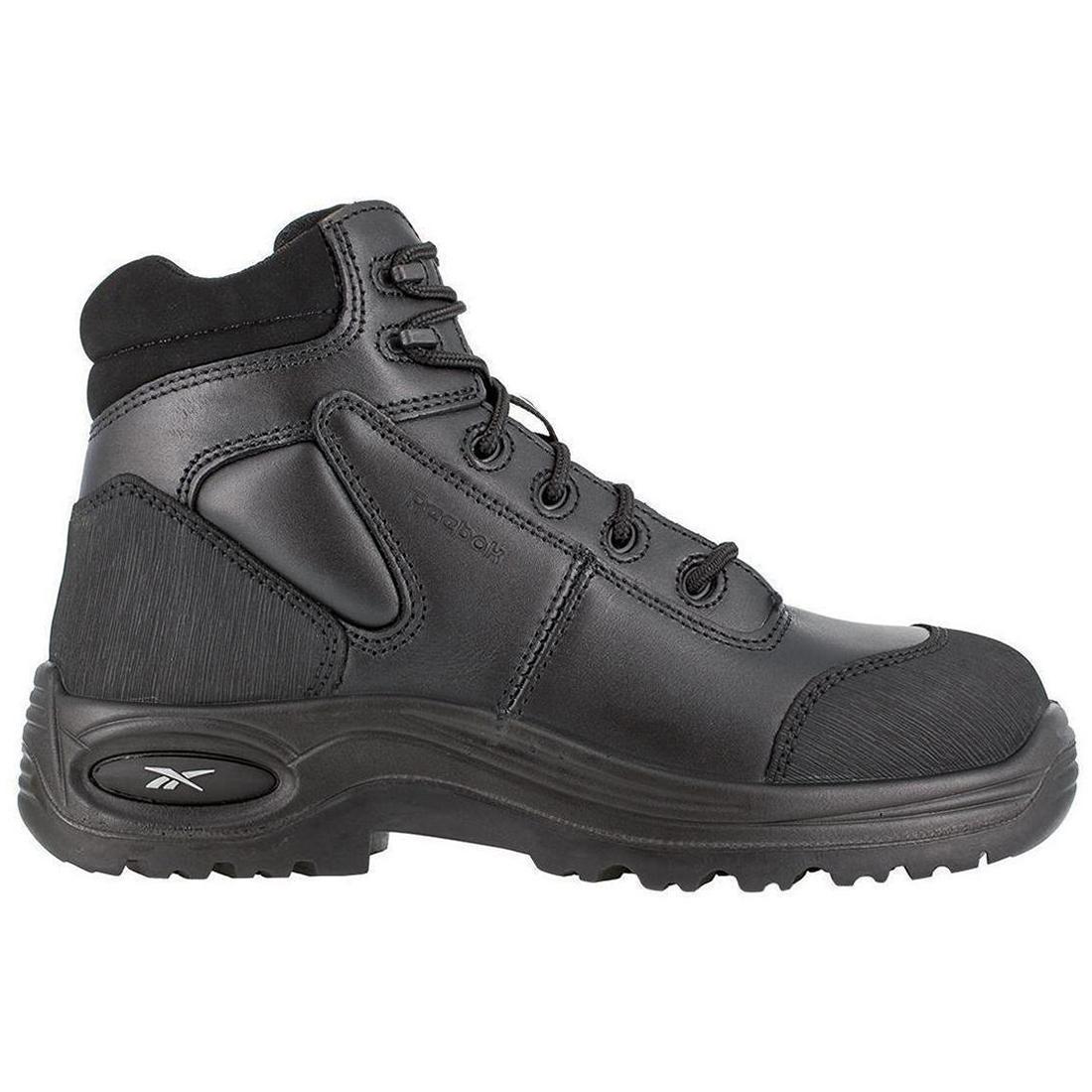 Trainex 6 Inch Composite Toe Work Boots for Men - Black Safety Shoes for Construction, Warehouse & Outdoor Work | OSHA Compliant Work Footwear