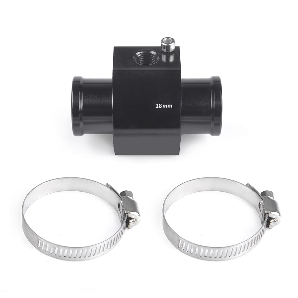 28mm Aluminum Water Temp Joint Pipe - Radiator Sensor Adapter for Car Cooling System
