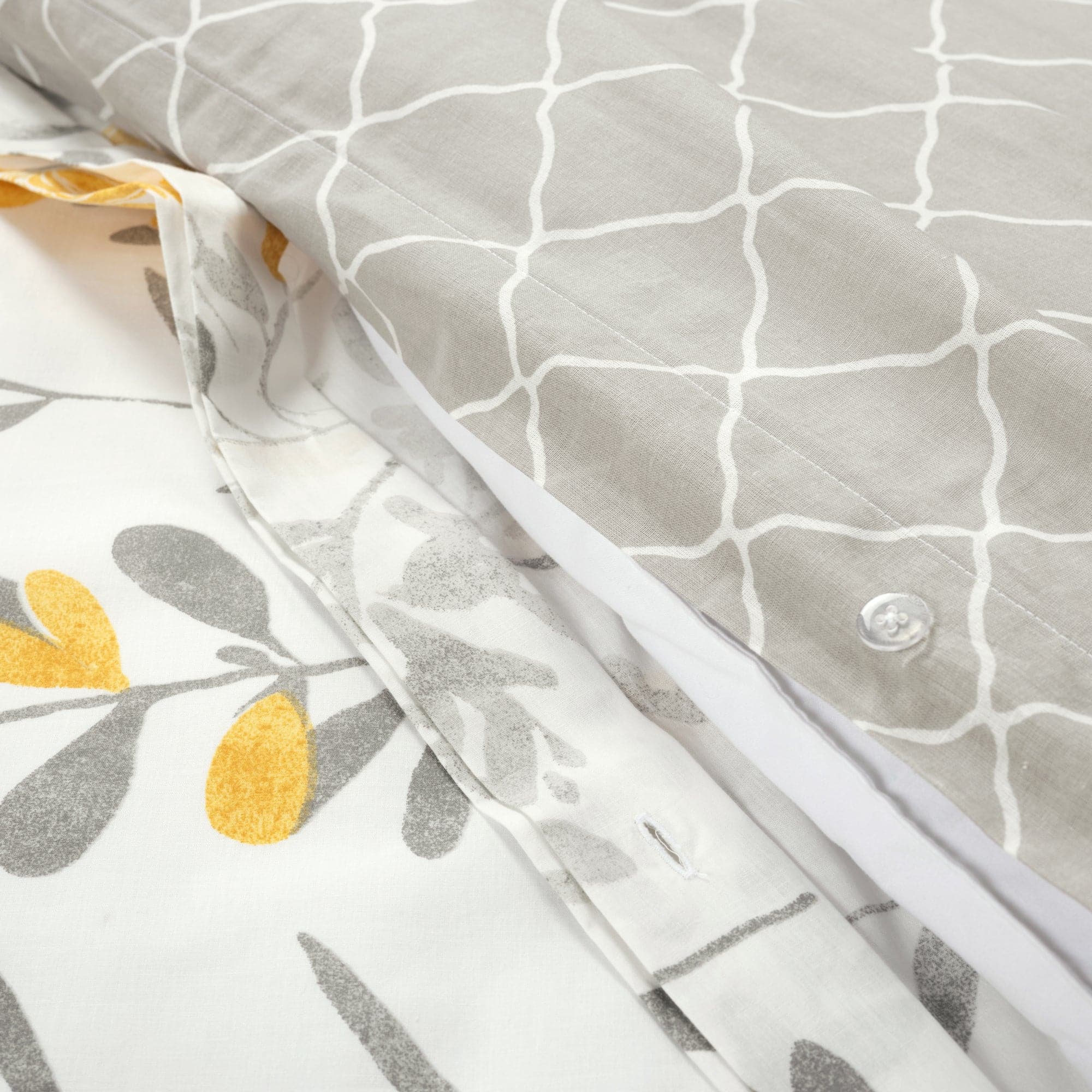 Reversible Cotton Duvet Cover 3-Piece Set - Soft & Breathable Bedding for All Seasons | Perfect for Master Bedroom, Guest Room & Dorm Decor