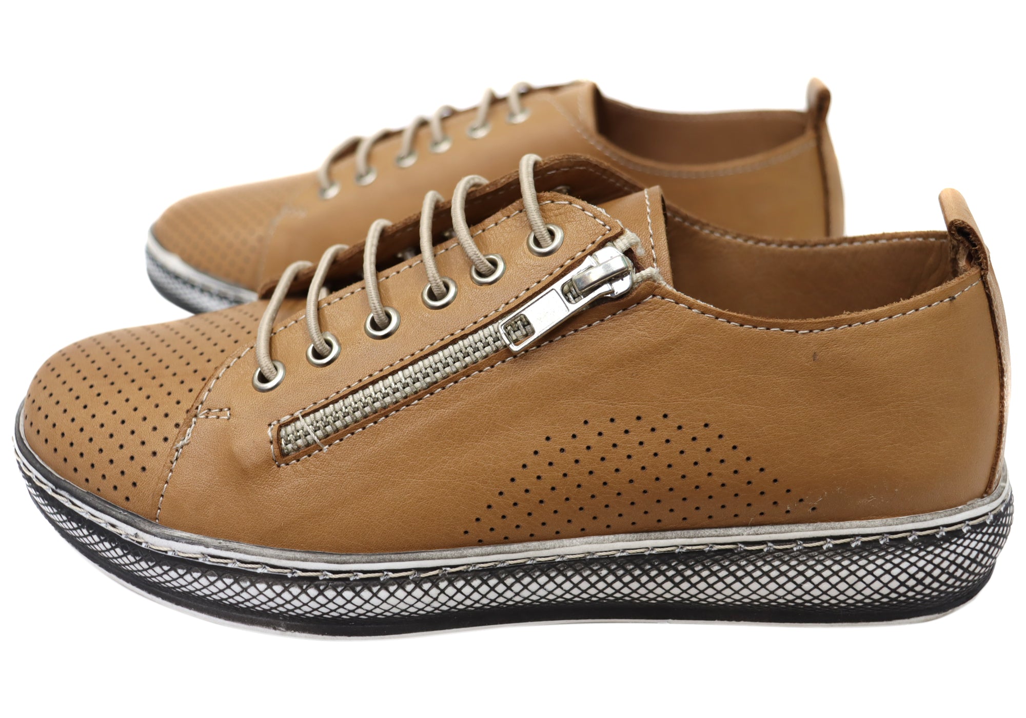 Orizonte Ashana Women's Comfortable Leather Shoes - European Style for Walking, Work & Casual Wear