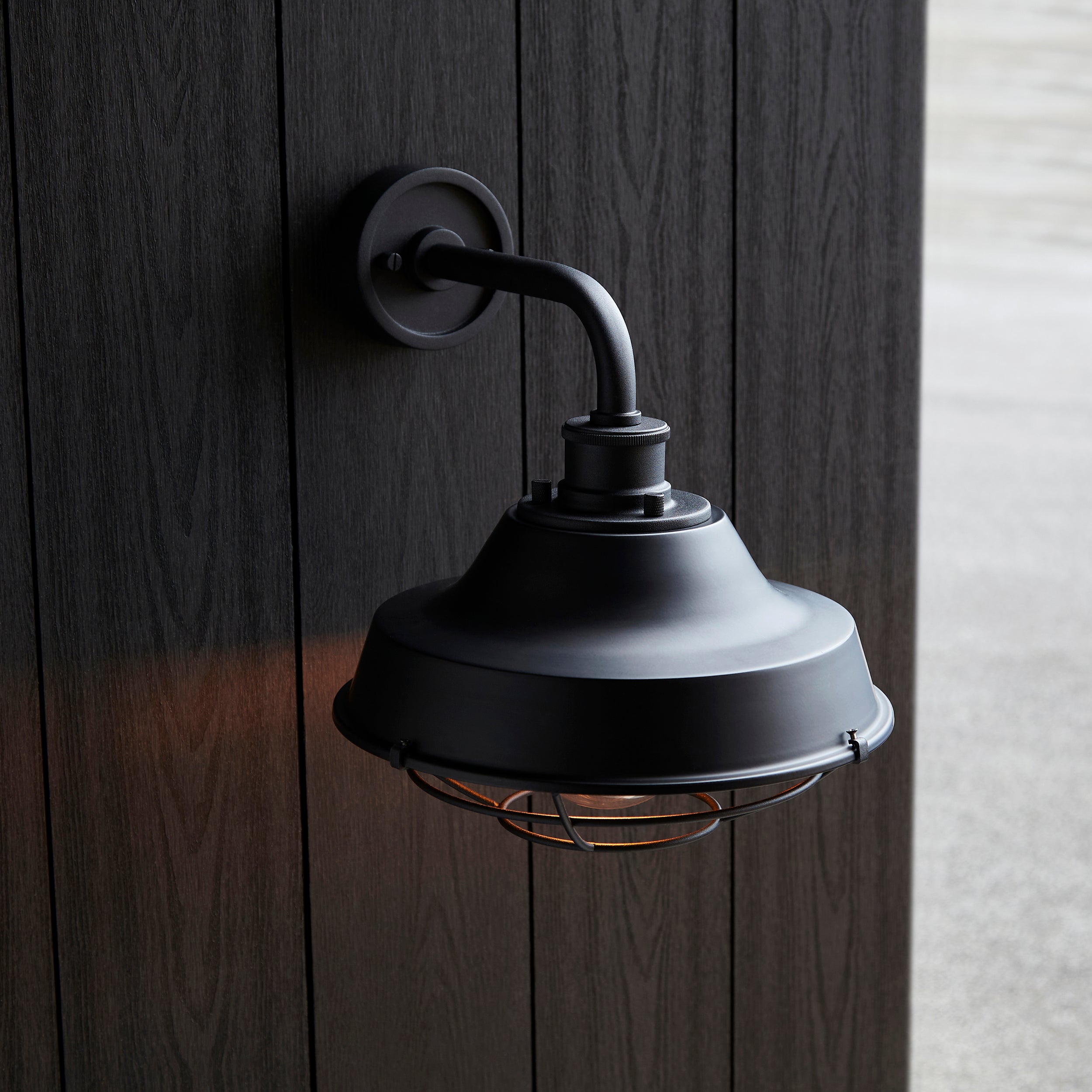 Astley Outdoor Wall Light in Matt Black - Durable & Weatherproof Exterior Lighting for Porch, Garden, and Patio
