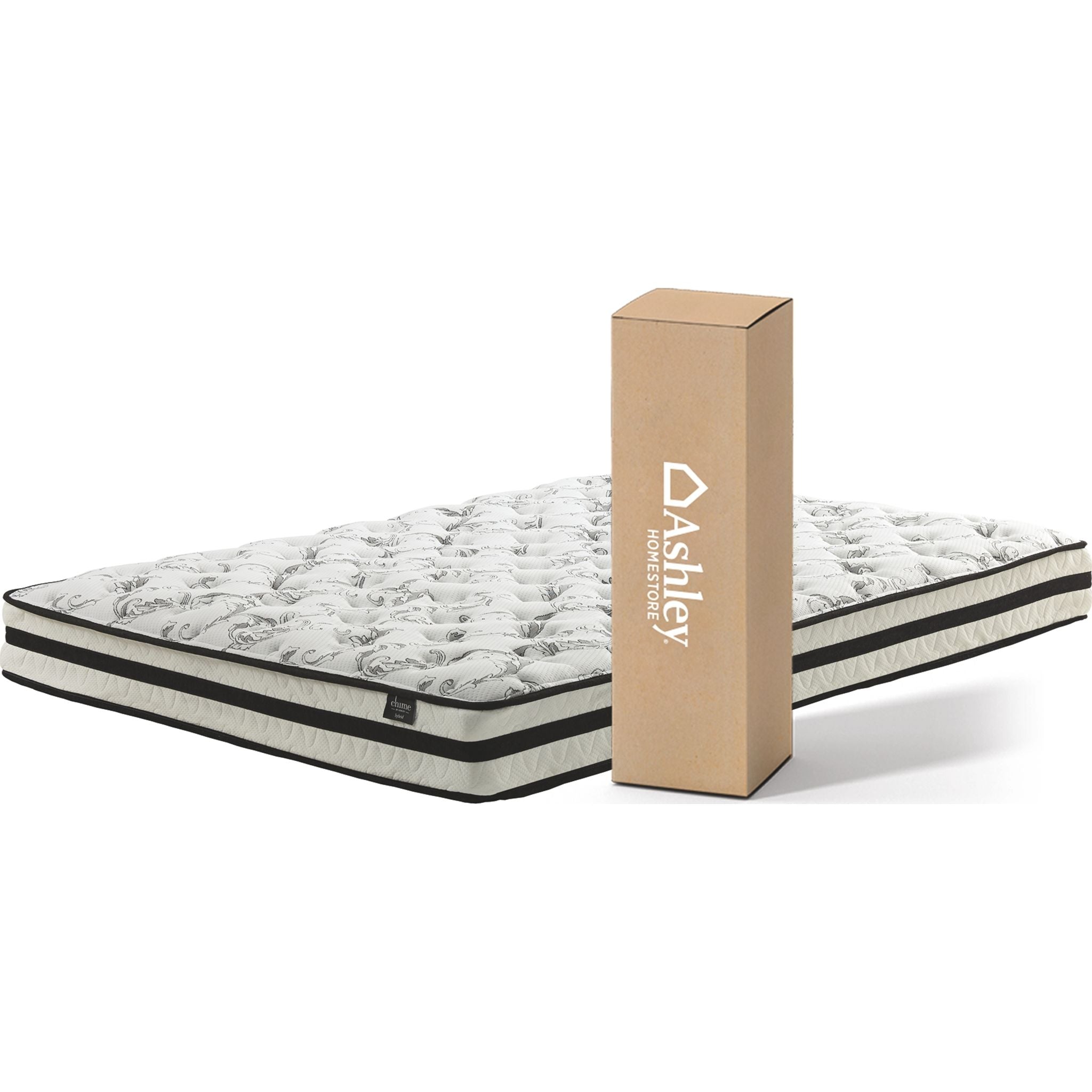 Ashley 8 Inch Full Size Chime Innerspring Mattress - Medium Firm Support for Back Sleepers & Guest Rooms, Perfect for Dorms, Apartments and Small Bedrooms