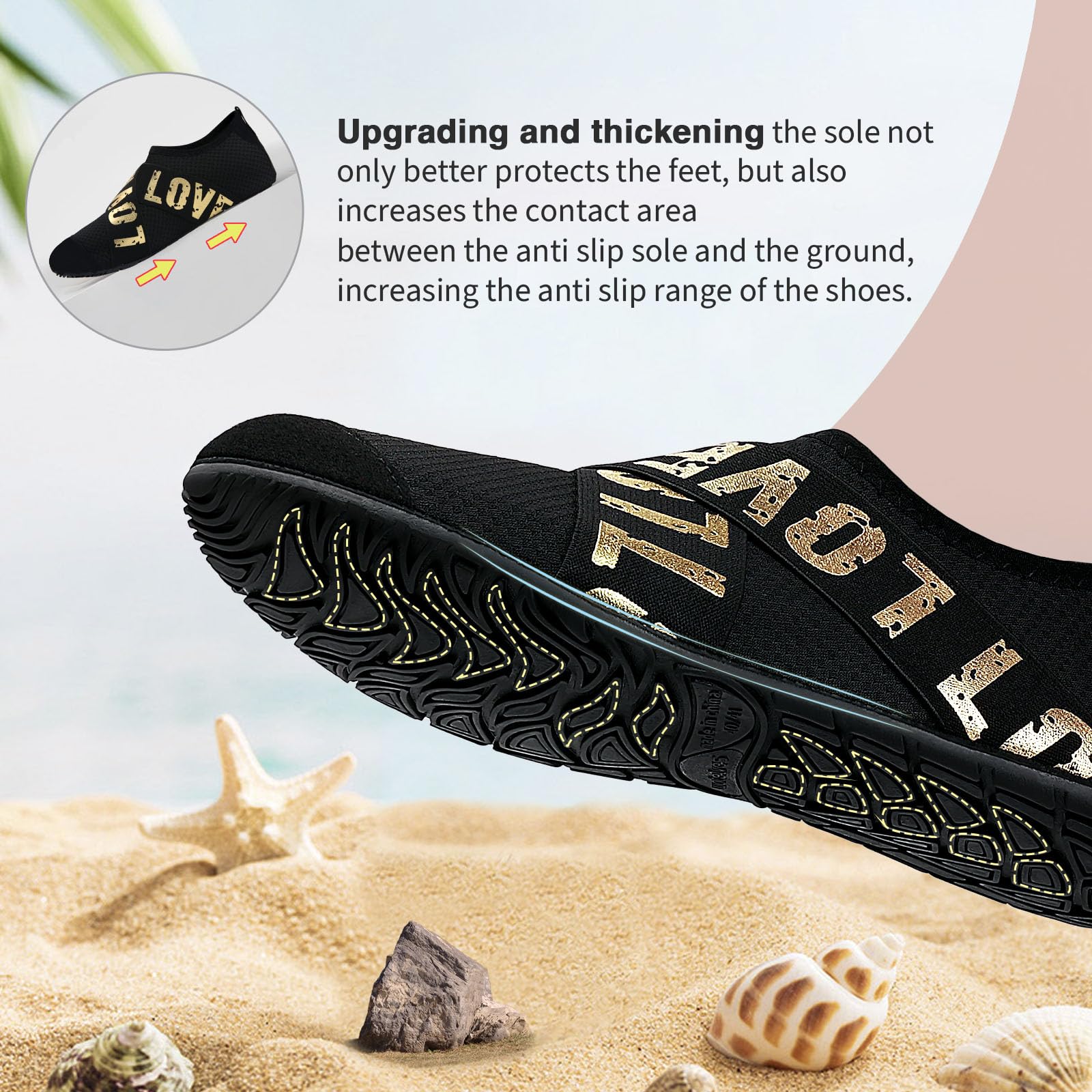 **Men's & Women's Quick-Dry Water Shoes - Barefoot Beach Pool Shoes for Surfing, Swimming, Yoga & Water Sports | Ideal for Beach, Pool & Outdoor Activities**
