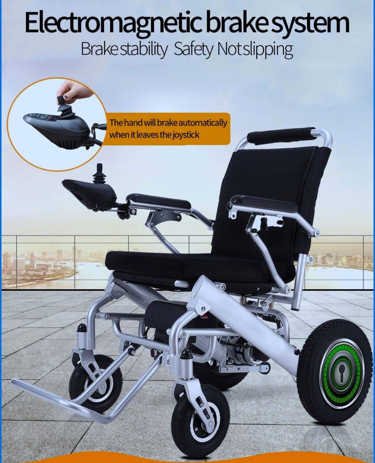 Foldable Lightweight Electric Wheelchair for Adults - 17