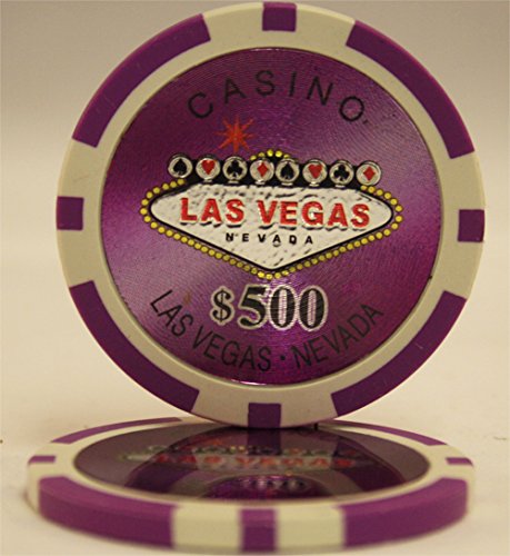 1000 pcs Las Vegas Style Poker Chips Set with Acrylic Case - Professional Casino Poker Chips for Texas Hold'em, Blackjack & Home Game Nights - Customizable Poker Set for Casino Themed Parties & Game Rooms