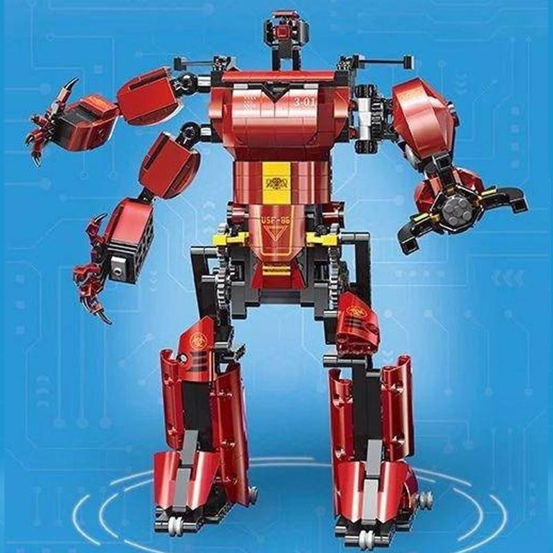 Mould King 15038 Crimson Robot Building Blocks Set - STEM Educational Toy for Kids & Adults - Creative DIY Construction Kit for Robot Lovers - Perfect for Birthday Gifts, Classroom Activities & Collectors