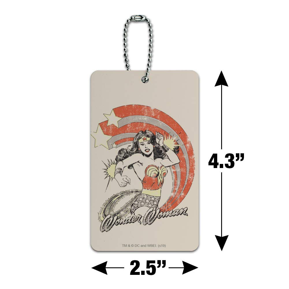 Wonder Woman Bracelets Luggage Tag - Durable Suitcase ID Tag for Carry-On Bags - Perfect for Travel, Cosplay & Superhero Fans
