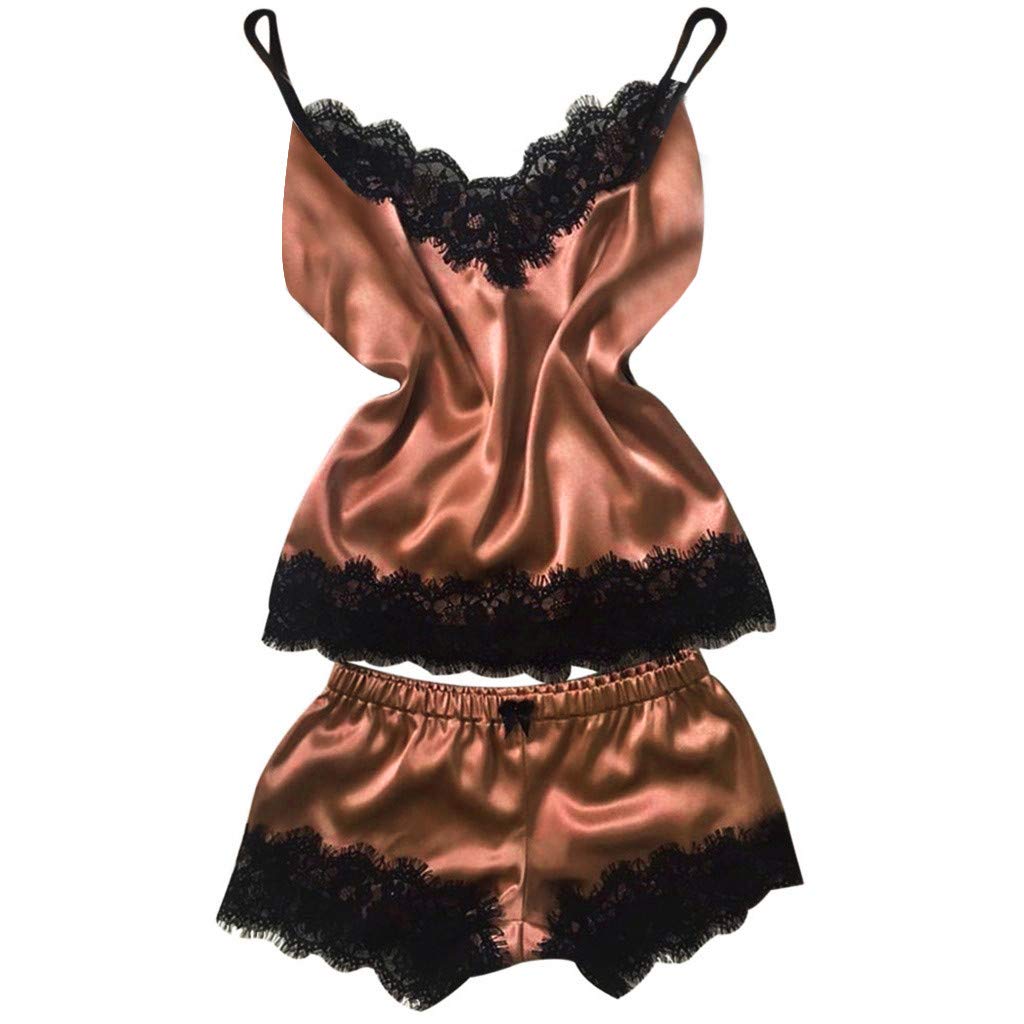 Sexy Satin Babydoll Nightdress with Lace Trim - Comfortable Sleepwear & Lingerie for Women - Perfect for Bedroom, Romantic Nights & Special Occasions