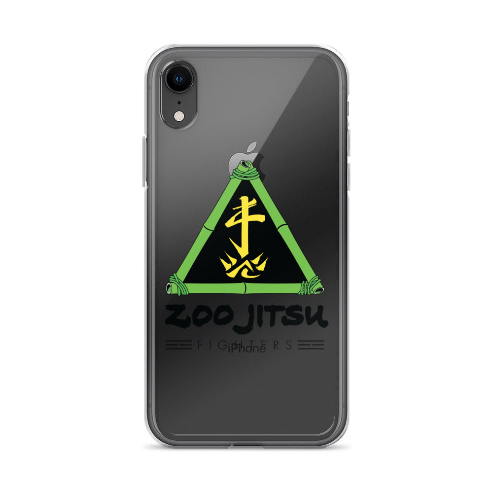 Zoo Jitsu Fighters Logo Clear Protective Case for iPhone 14/13/12/11 Pro Max XR XS - Slim Shockproof Phone Cover with Premium HD Print - Perfect for Martial Arts Fans & Anime Lovers