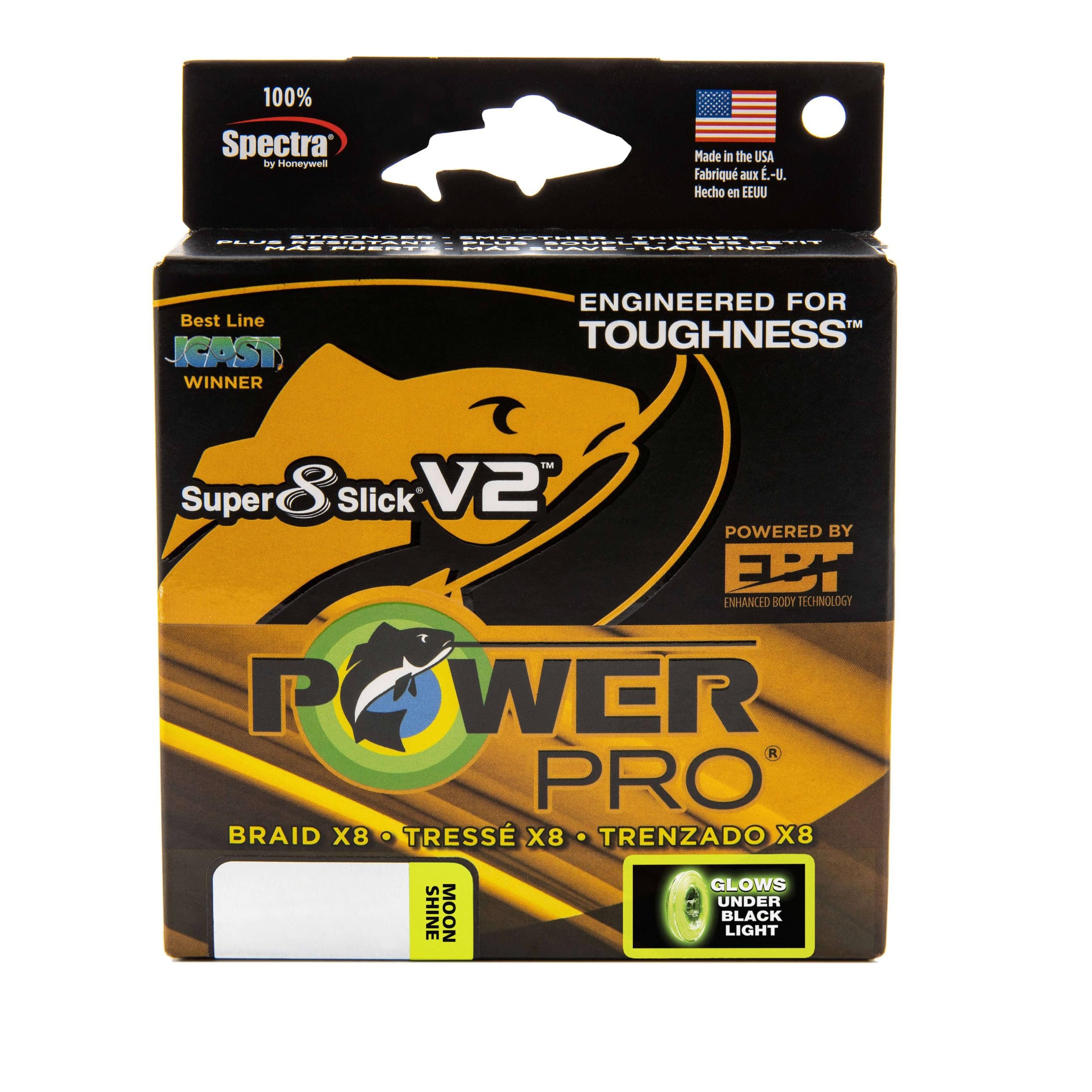 POWER PRO Super8Slick V2 Moss Green Braided Fishing Line - High Performance Saltwater & Freshwater Fishing Line for Bass, Trout & Saltwater Game Fish