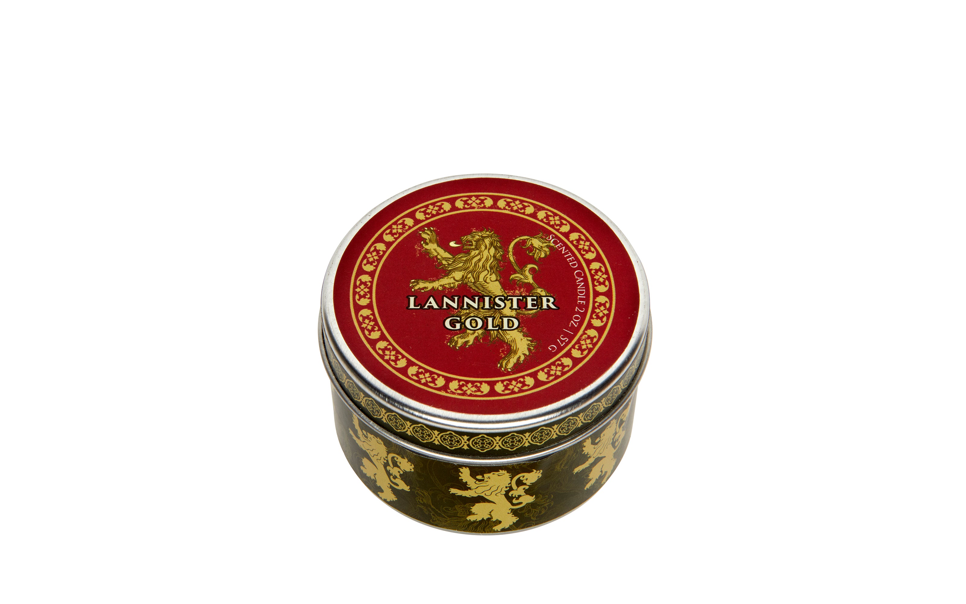 Game of Thrones House Lannister Scented Candle - 2 oz Cinnamon Spice Aroma - Perfect for Medieval Themed Parties & GOT Fan Gifts