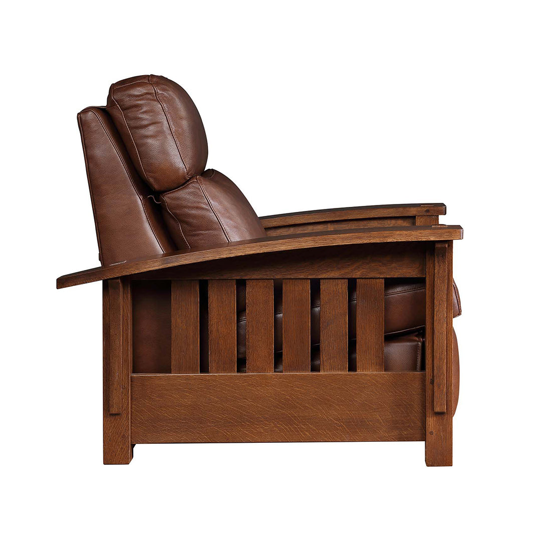 Morris Bow Recliner Chair - Premium Leather Power Lift Recliner with Massage & Heat for Elderly - Perfect for Living Room, Home Theater & Relaxation
