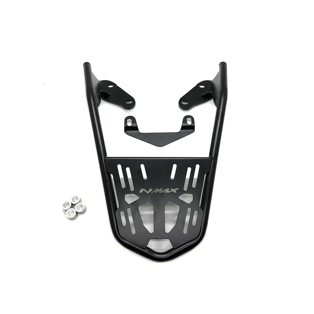 Yamaha NMAX 155 Motorcycle Rear Luggage Rack - Compatible with 2020-2021 N-MAX Models - Black Cargo Holder & Trunk Stand - Perfect for Commuting, Touring and Storage Needs