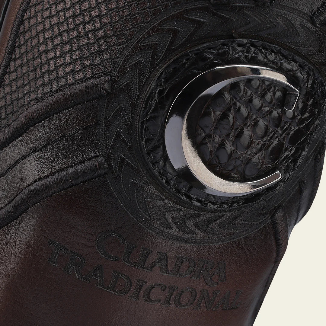 2H0AFY Men's Cuadra Brown Dress Cowboy Caiman Leather Boots - Western Style Riding & Country Fashion for Men