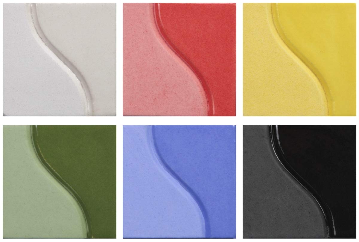 Premium Sax Underglazes for Pottery & Ceramics - 16oz (Pint) Set of 6 Vibrant Colors - Perfect for School Art Projects, DIY Crafts & Professional Ceramic Studios