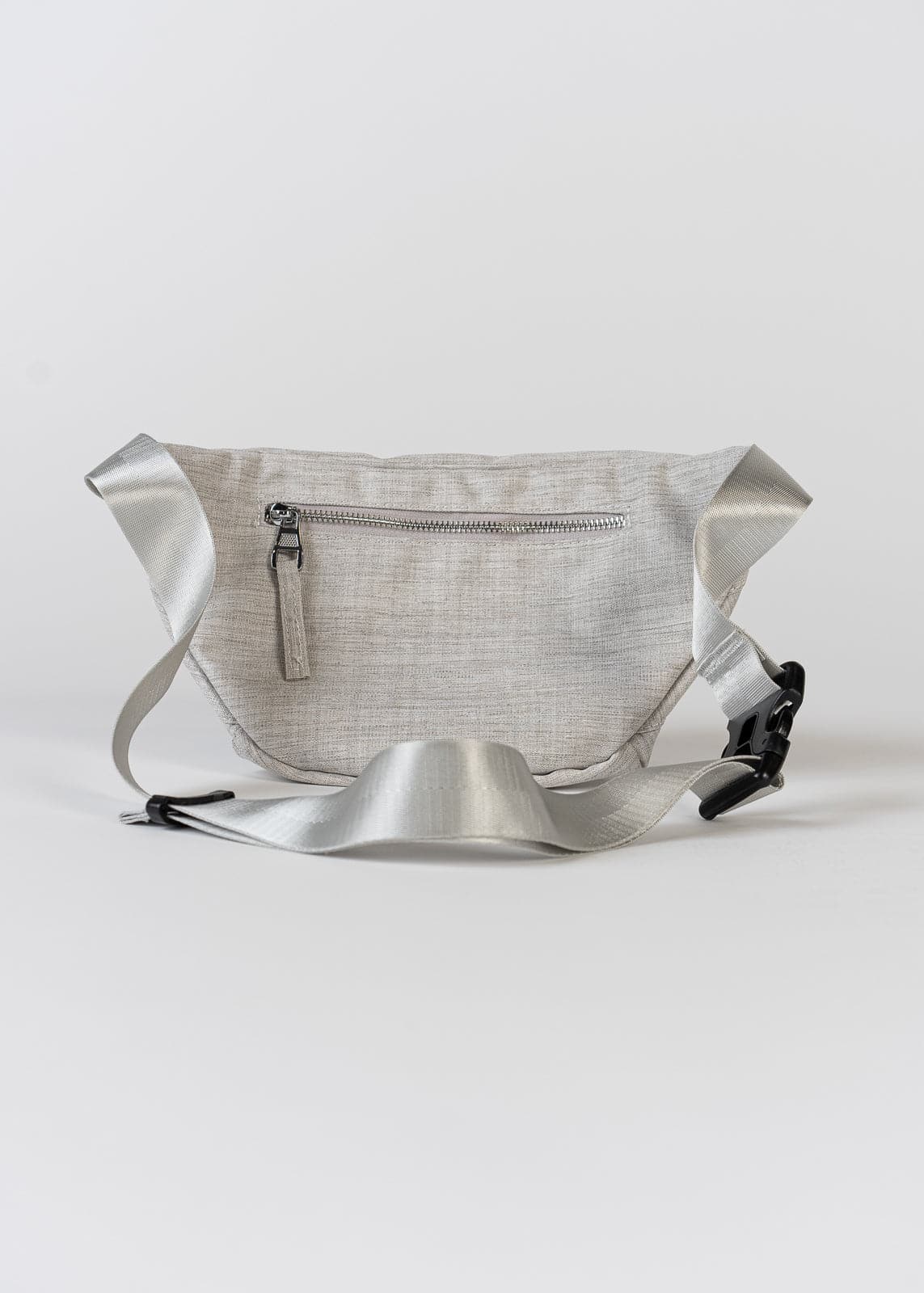 Stylish Grey Crossbody Belt Bag for Women & Men - Fashionable Waist Pack Fanny Pack for Travel, Running, Hiking & Everyday Use