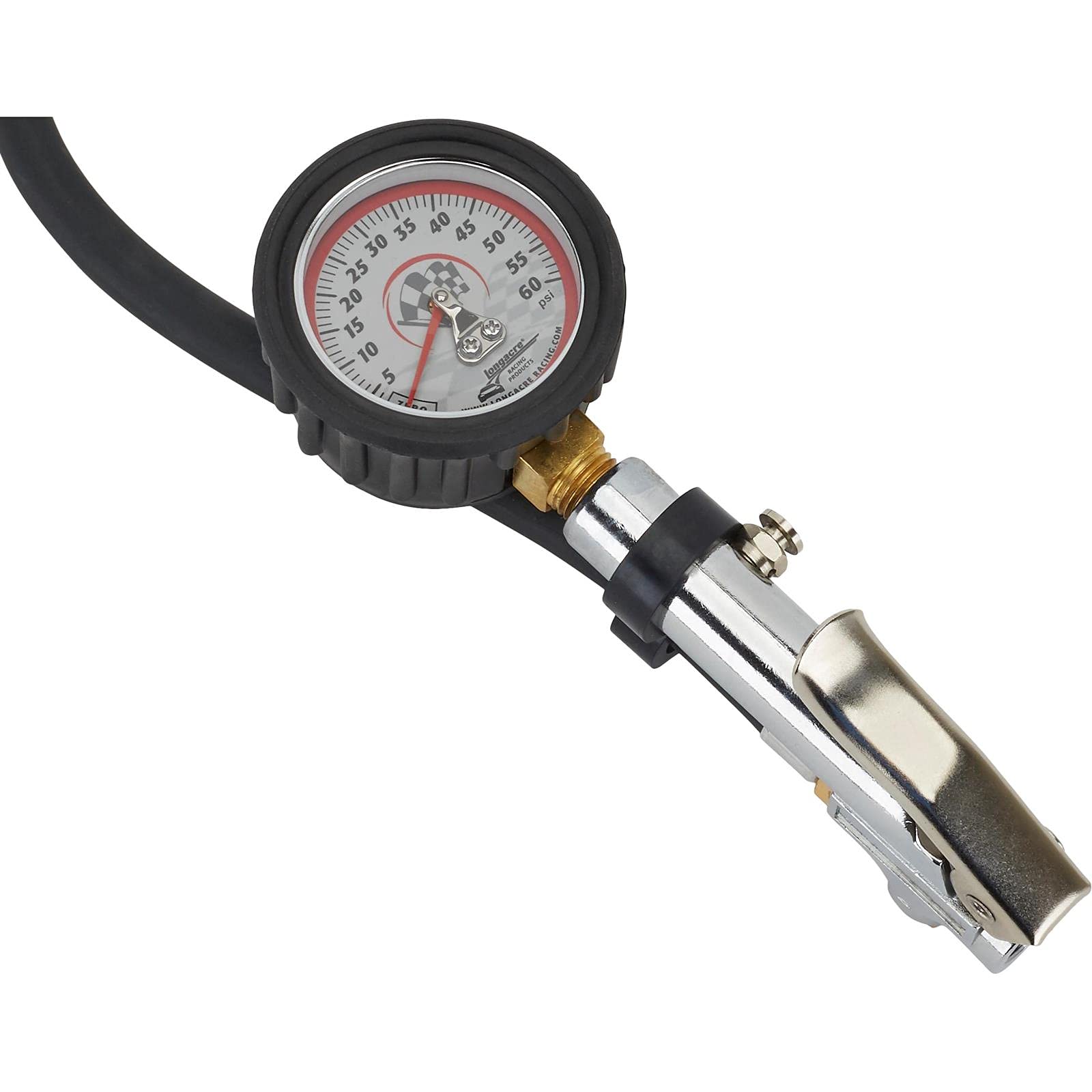 Longacre 52-52010 Deluxe 2 Inch Quick Fill Tire Gauge, 0-60 PSI - Accurate Digital Tire Pressure Gauge for Cars, Trucks & Motorcycles - Perfect for Road Trips, Racing & Off-Road Adventures