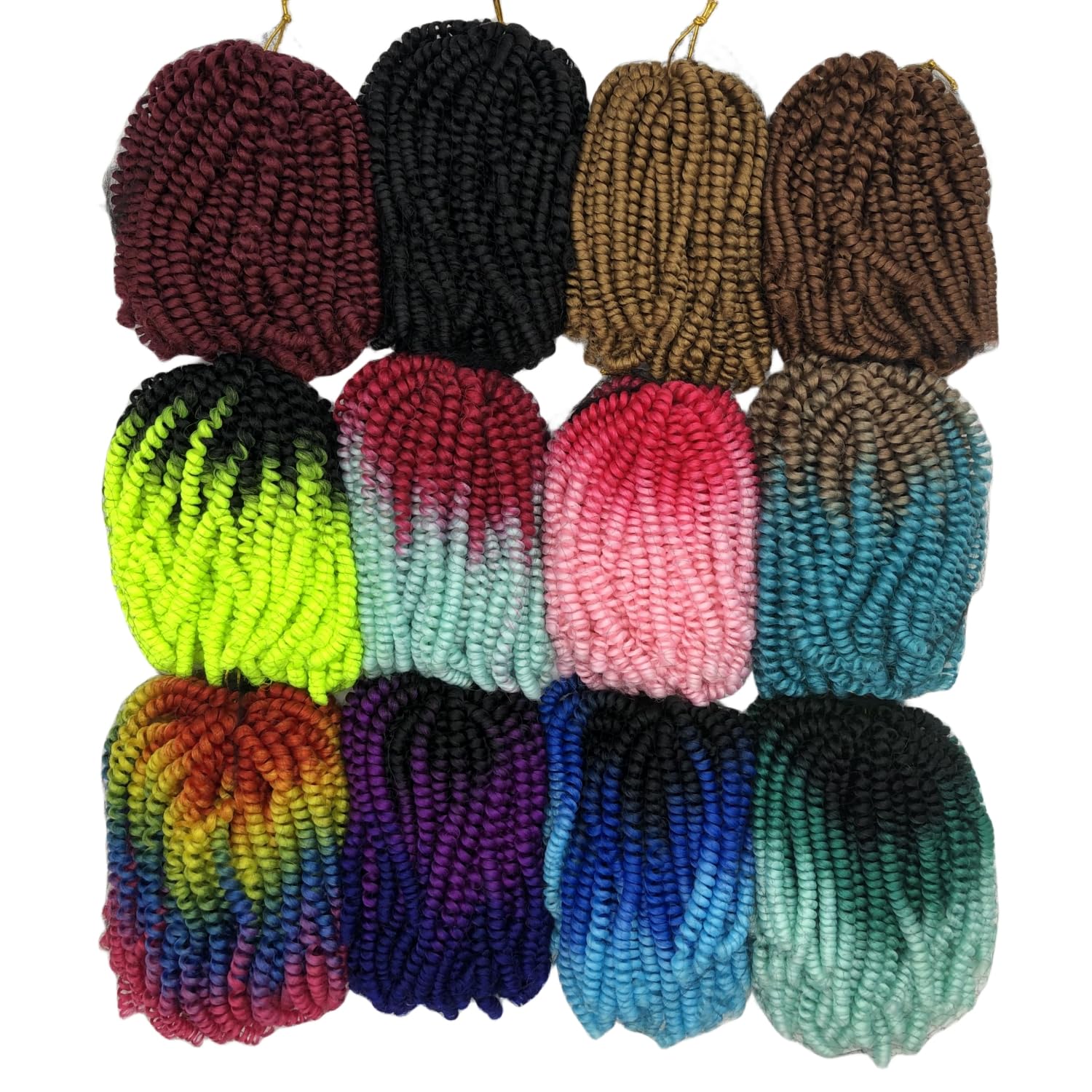 StarWell 8 Inch Blonde Spring Twist Crochet Hair for DIY Hairstyles - Pre-Stretched Synthetic Braiding Hair (1 Pack) - Perfect for Box Braids, Twist Outs & Protective Styles
