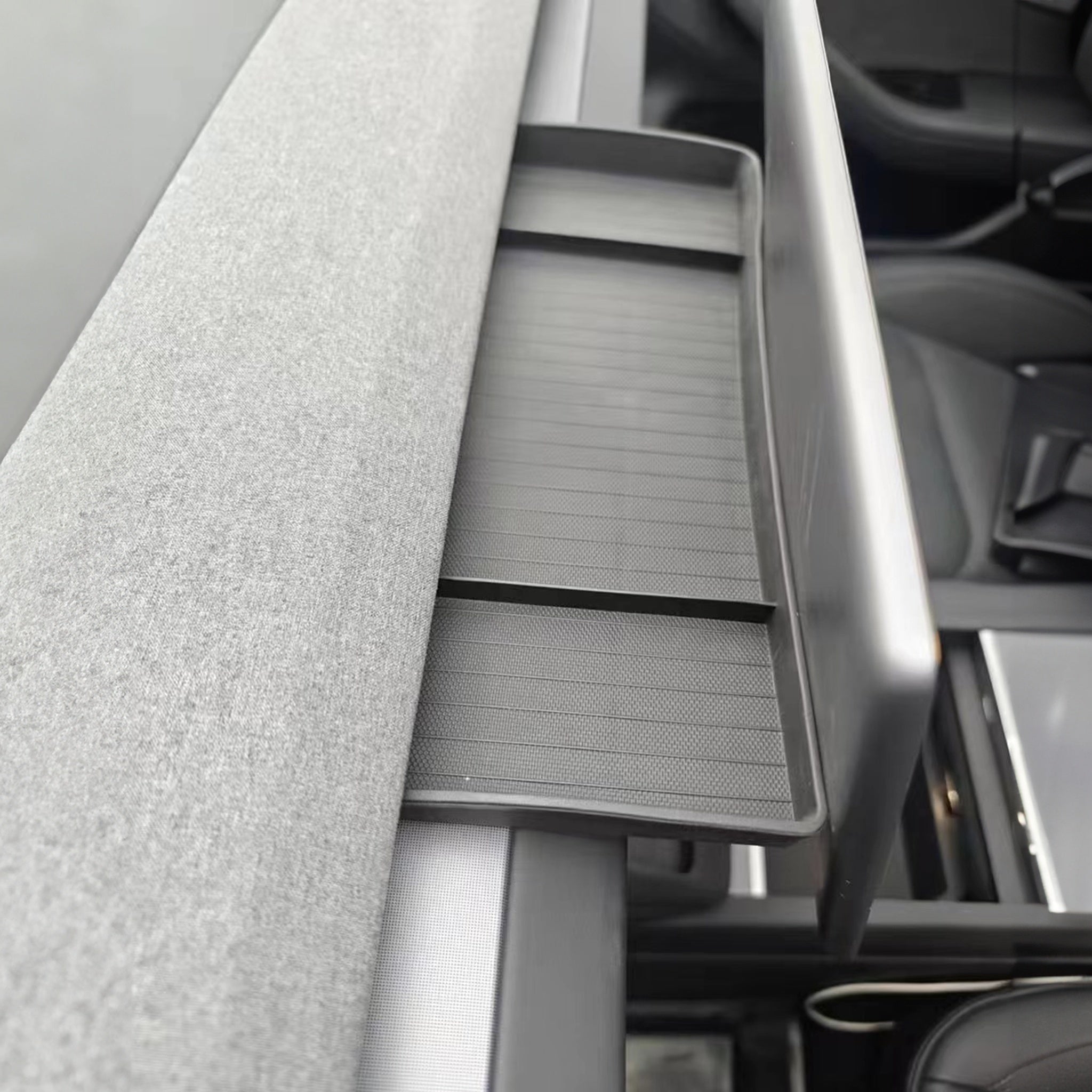 Tesla Model 3 & Y Center Dashboard Storage Tray - Behind Screen Organizer for Phone, Keys & Accessories | Perfect for Road Trips & Daily Commutes