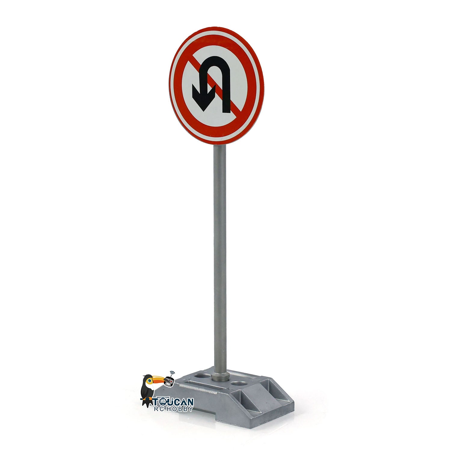1/14 Scale Metal Simulation Traffic Signs for RC Construction Vehicles, Tractor Trucks & Dump Radio Control Car Models - Perfect for RC Construction Site Scenes & Display Collections
