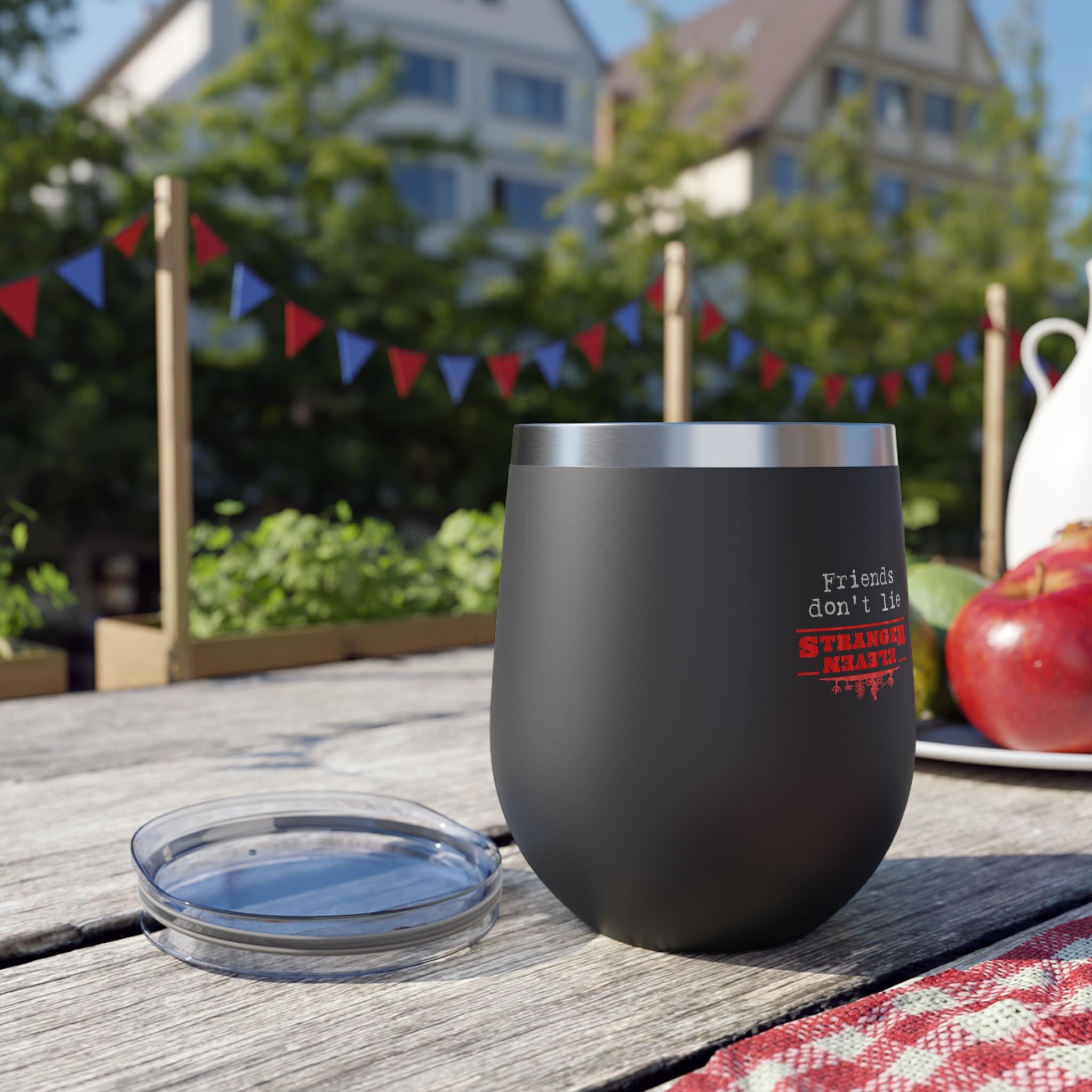 11oz Insulated Travel Mug - Upside Down Stemless Wine Tumbler with Leak-Proof Lid | Perfect for Coffee, Tea & Wine On-The-Go | Office, Commute & Outdoor Use