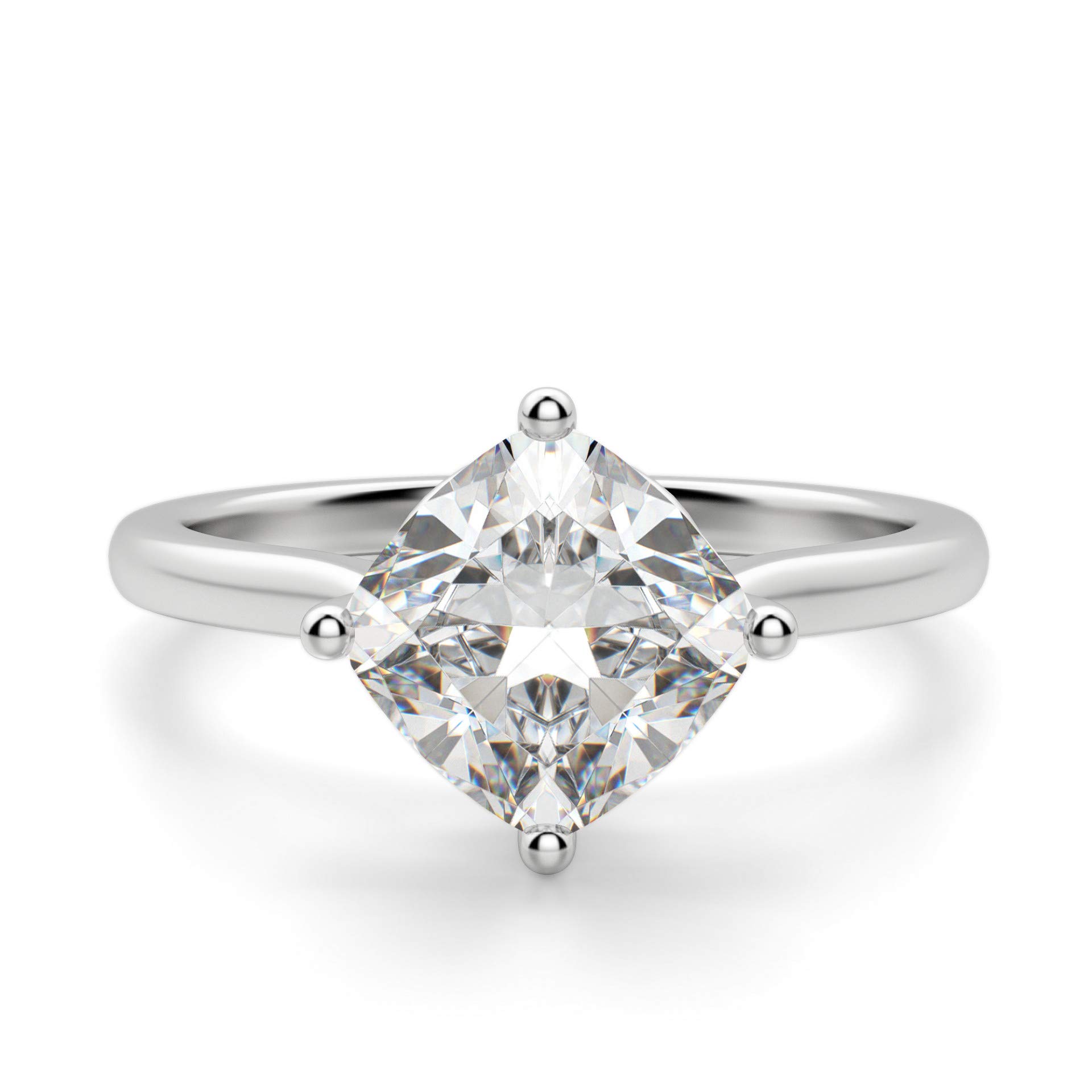 3.00CT Cushion Cut VVS1 Colorless Moissanite Engagement Ring - 925 Sterling Silver Wedding Promise Ring Set - Perfect Gift for Anniversaries, Proposals & Special Occasions
