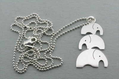 3 Pack Elephant Pendant Necklace - 45cm Ball Chain for Women & Men - Perfect for Gifts, Jewelry Lovers & Animal-Themed Fashion Accessories