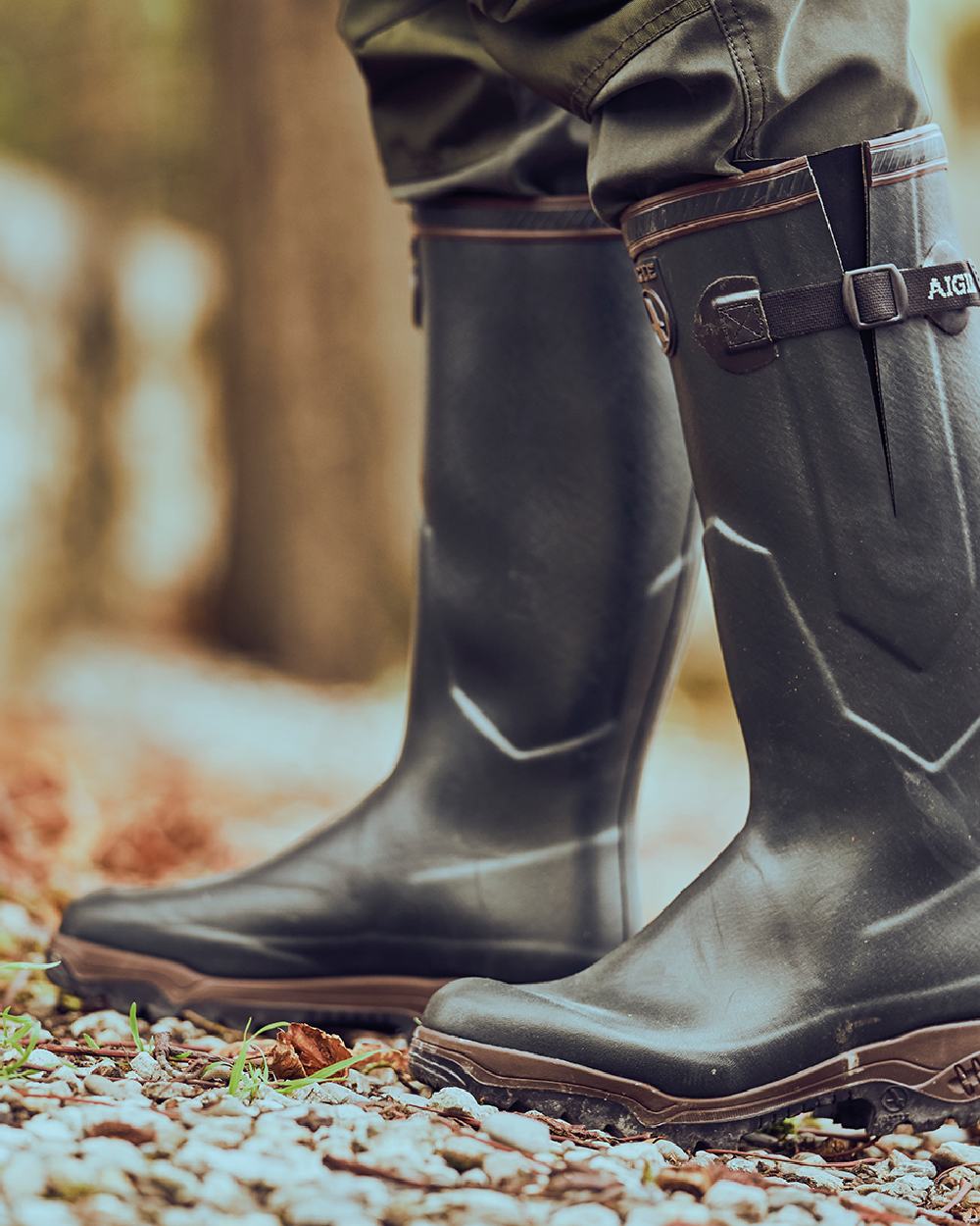Aigle Parcours 2 ISO Wellington Boots - Waterproof Rubber Rain Boots for Men & Women - Perfect for Gardening, Farming, and Outdoor Adventures