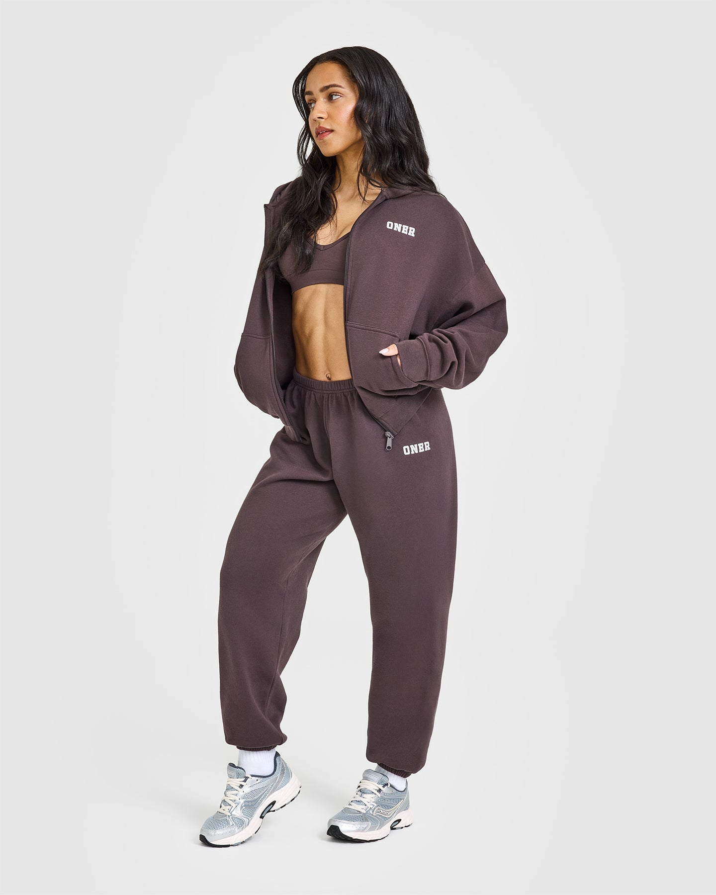 Mid Weight Zip Through Hoodie for Men & Women | Umber Brown | Comfortable Fleece-Lined Pullover for Casual Wear, Outdoor Activities & Gym Workouts